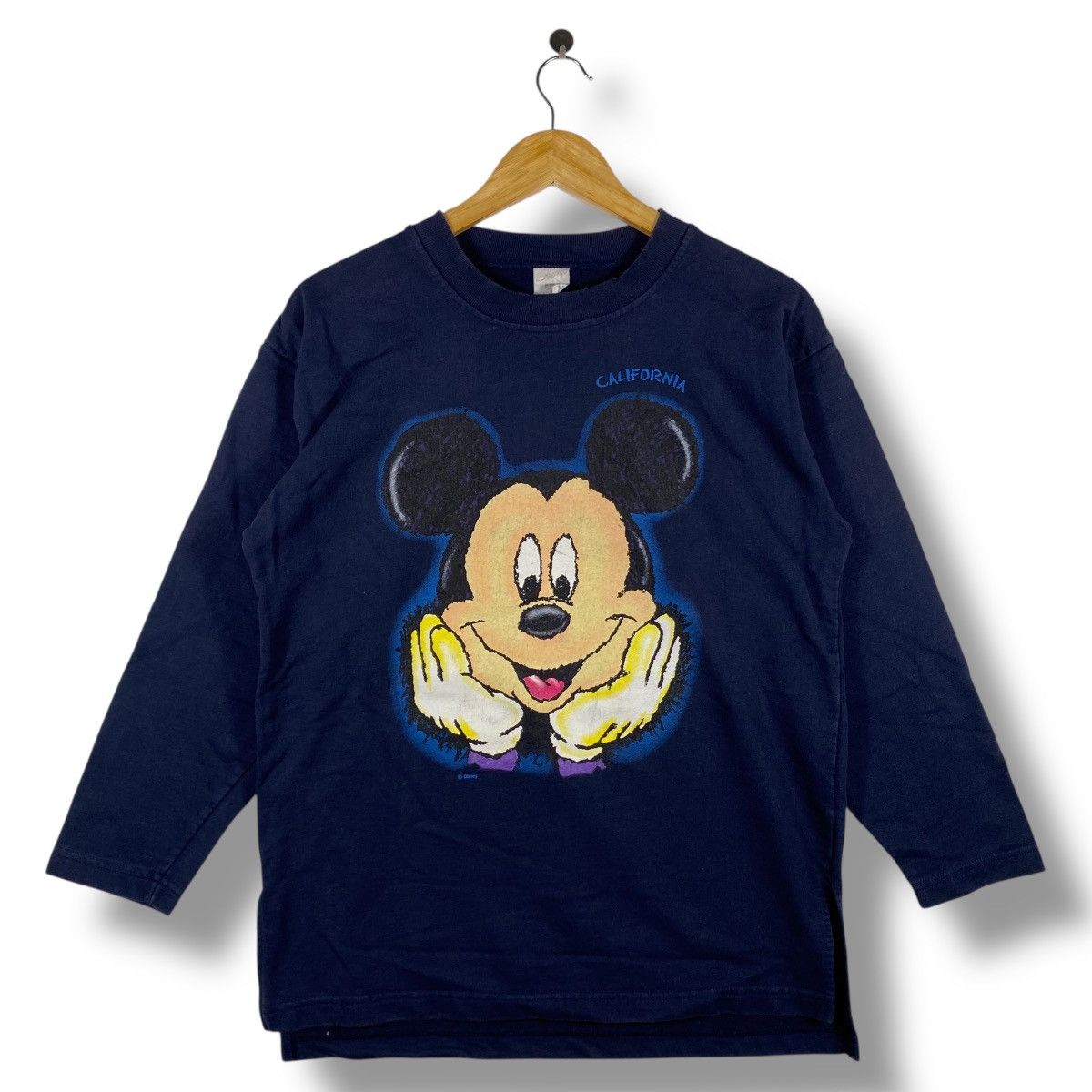 Mickey Mouse Vintage 90's MICKEY MOUSE California Graphic Sweatshirt Size M / US 6-8 / IT 42-44 - 1 Thumbnail