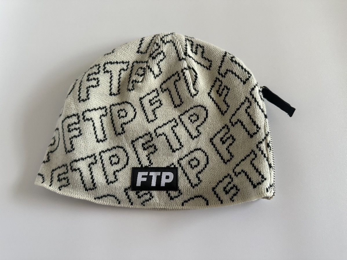 Fuck The Population Zipper Beanie Cream Size ONE SIZE - 5 Thumbnail
