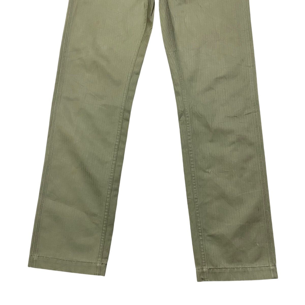Japanese Brand BUTTON ONE'S LIP Herringbone Fatigue Pants Size US 30 / EU 46 - 7 Thumbnail