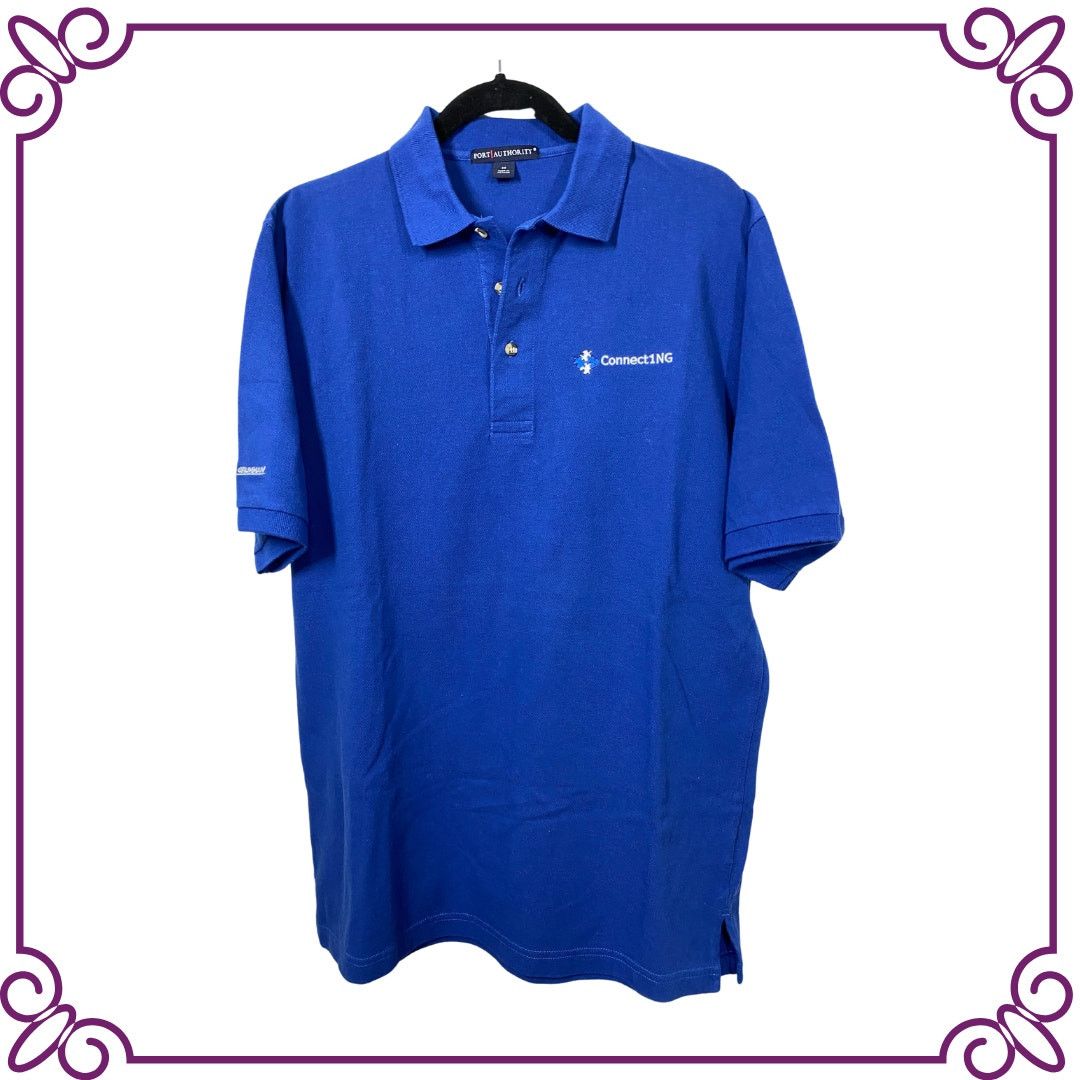 Port Authority Connect1NG Northrop Grumman Port Authority Blue Cotton Polo Size US M / EU 48-50 / 2 - 1 Thumbnail