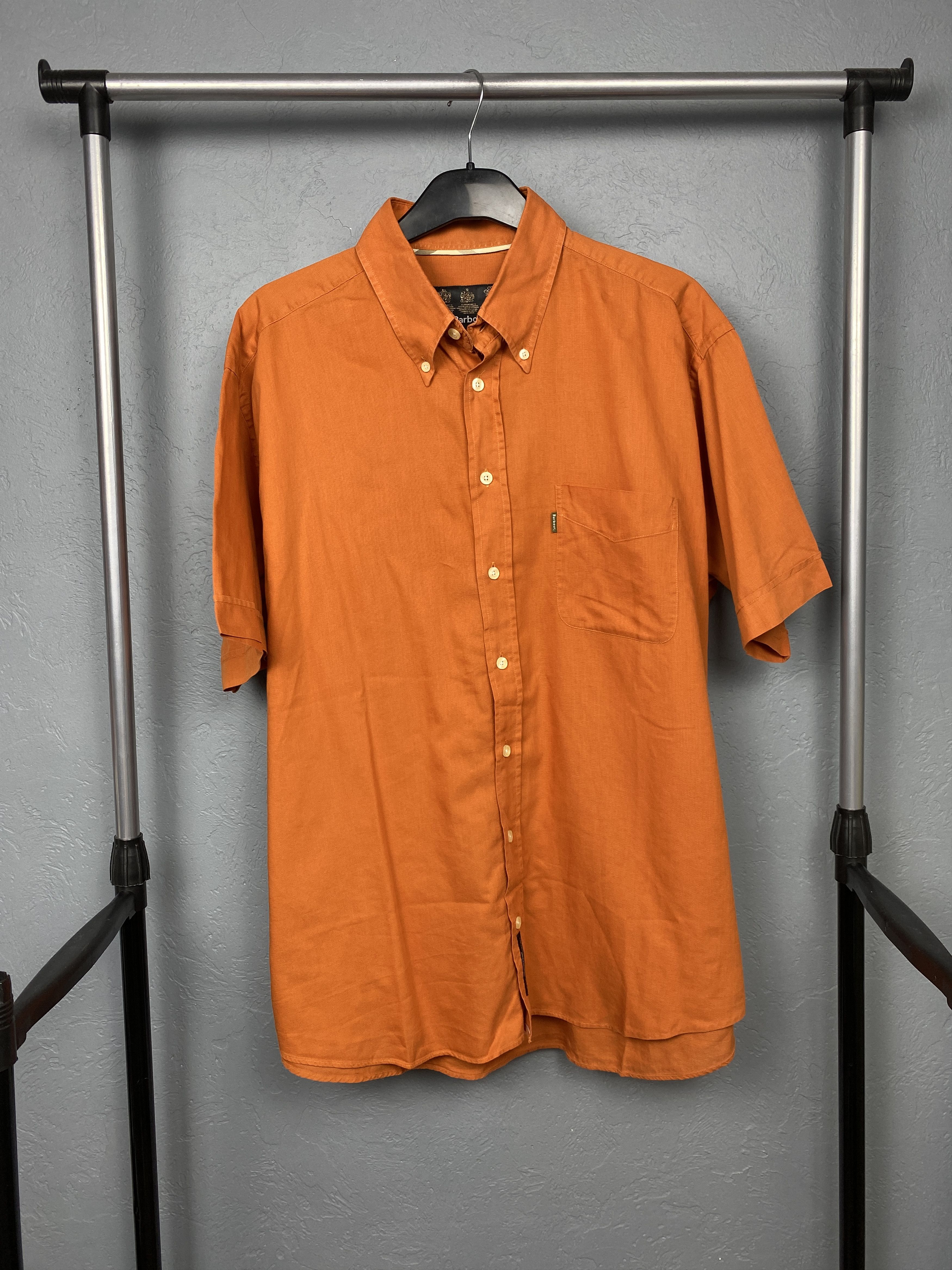 Barbour Barbour Vintage Mens Short Sleeve Shirt Size US XXL / EU 58 / 5 - 1 Thumbnail