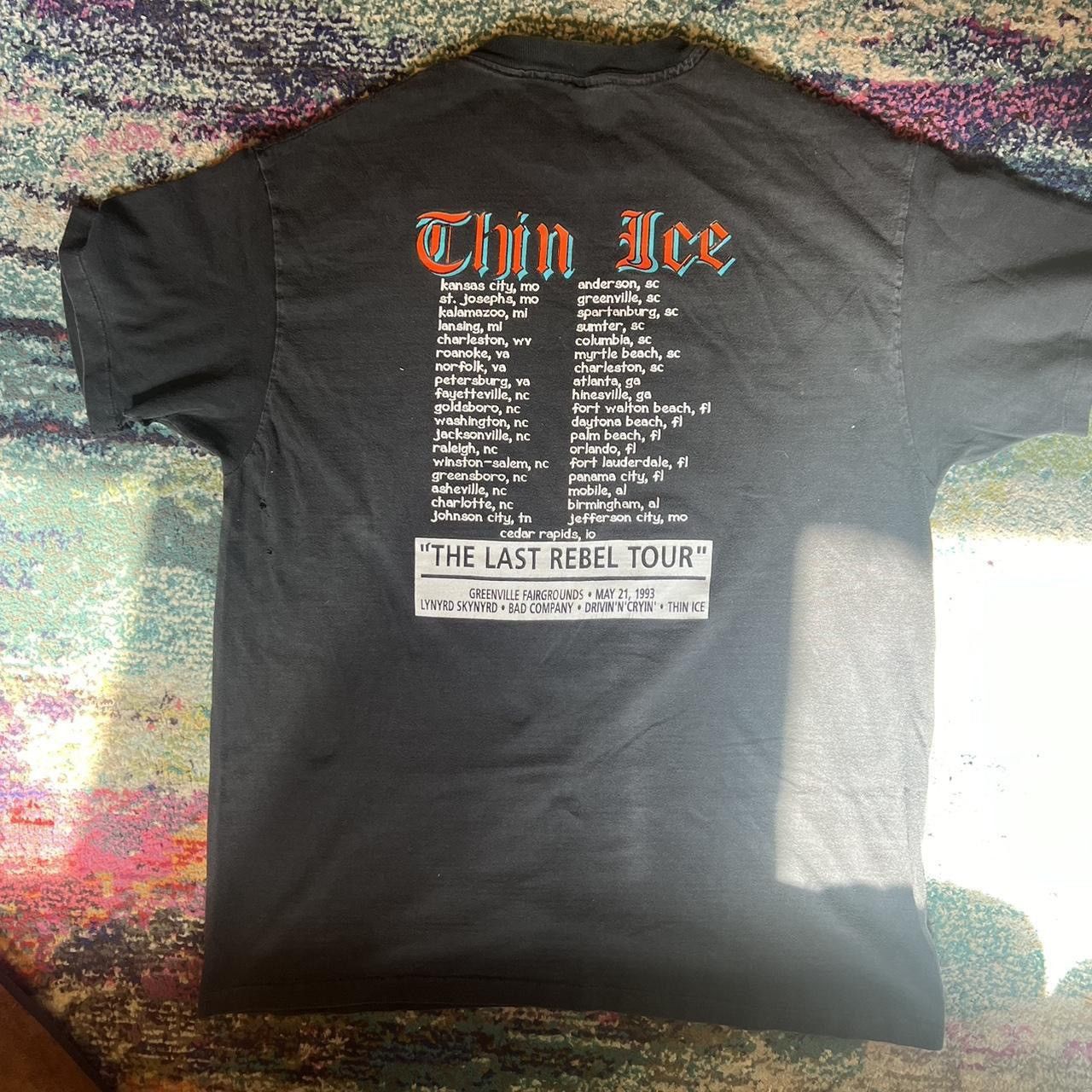 Band Tees × Vintage RARE 1993 Thin Ice The Last Rebel Tour / Band Tee Size US XL / EU 56 / 4 - 5 Thumbnail