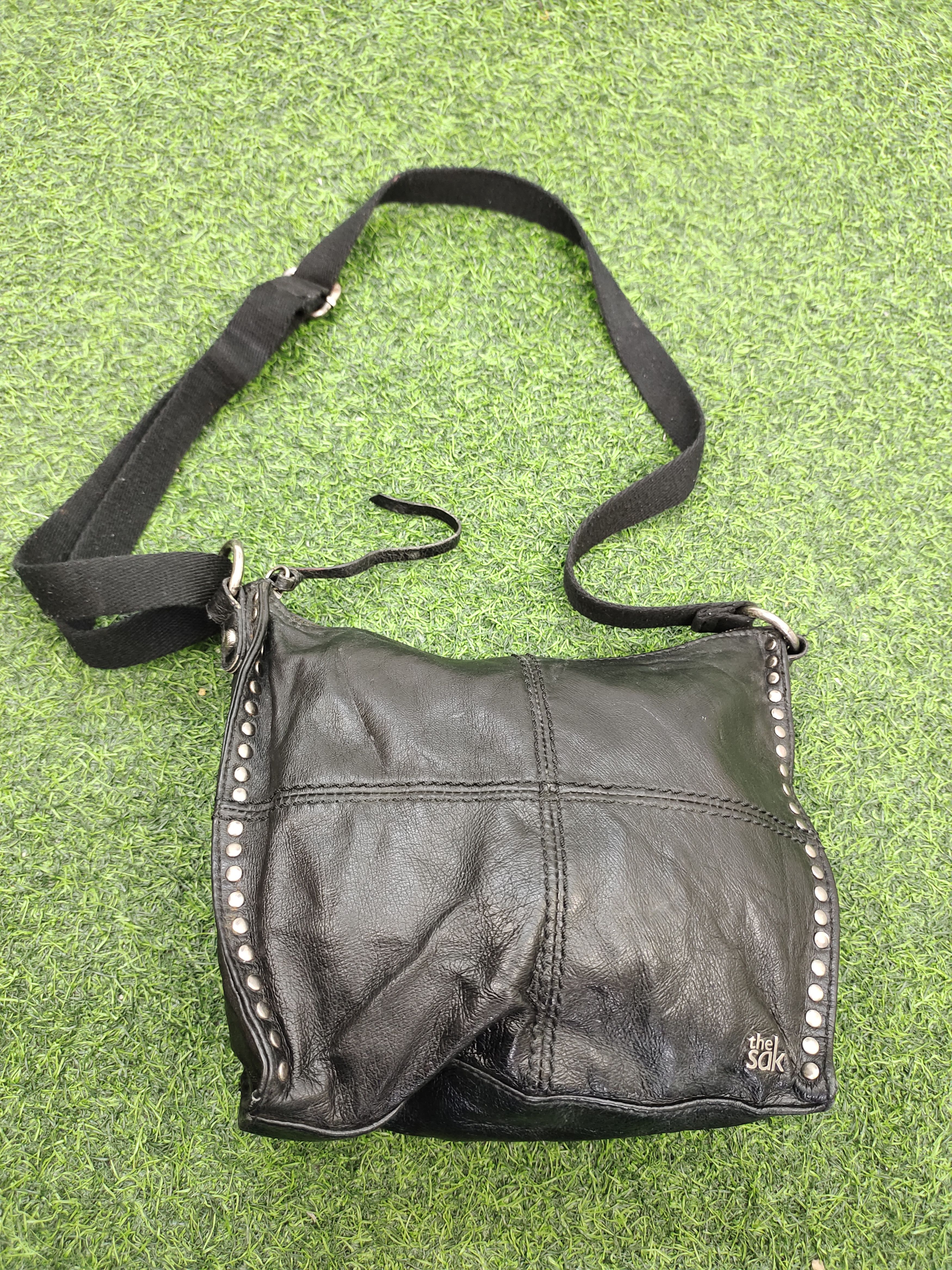 Hysteric Glamour Vintage The Sak Japan Studded Patina Leather Shoulder Bag Size ONE SIZE - 4 Thumbnail
