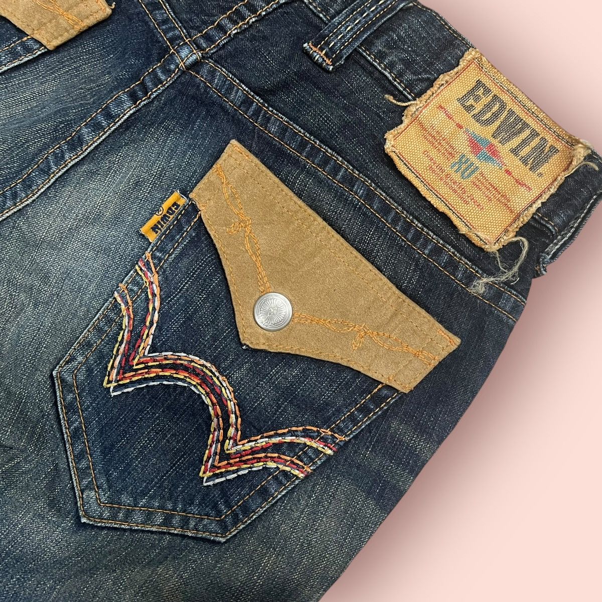 Edwin × If Six Was Nine × Tornado Mart RARE VINTAGE EDWIN XV DENIM SHORTS (W30'-31') Size US 31 - 12 Thumbnail