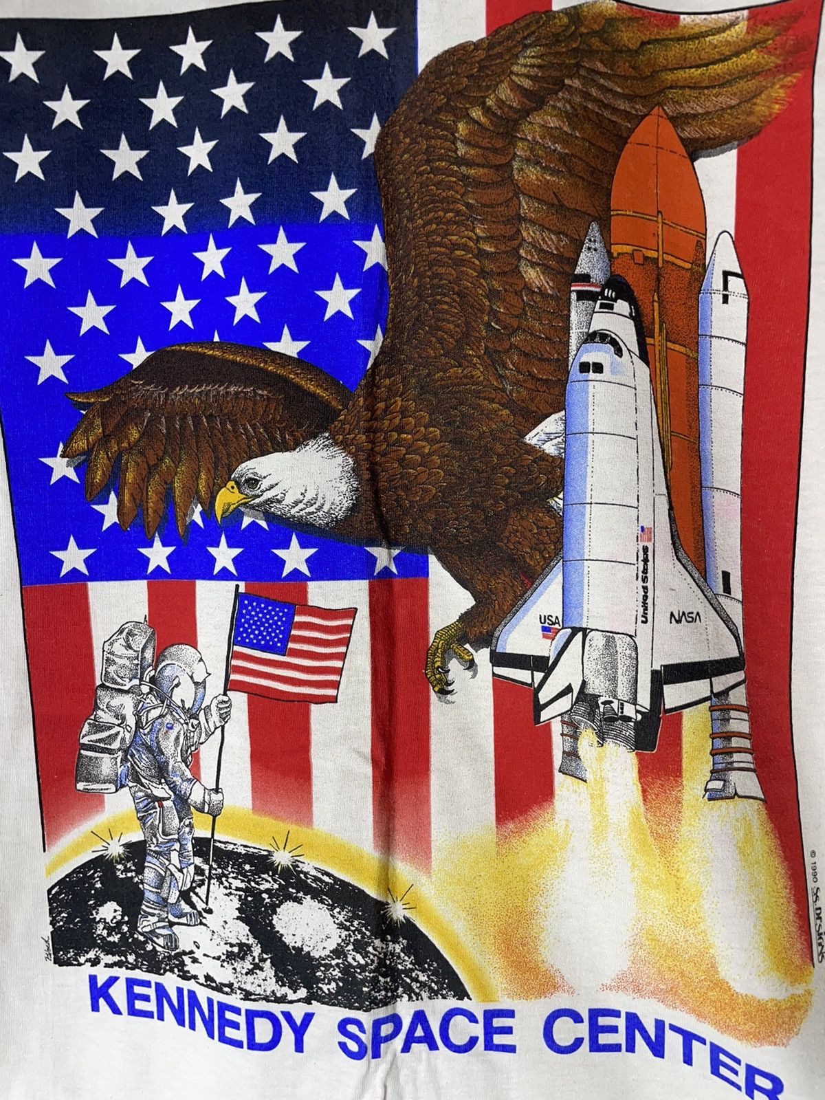 NASA × Vintage NASA 1990 Kennedy Space Center vintage T shirt Size US M / EU 48-50 / 2 - 6 Thumbnail
