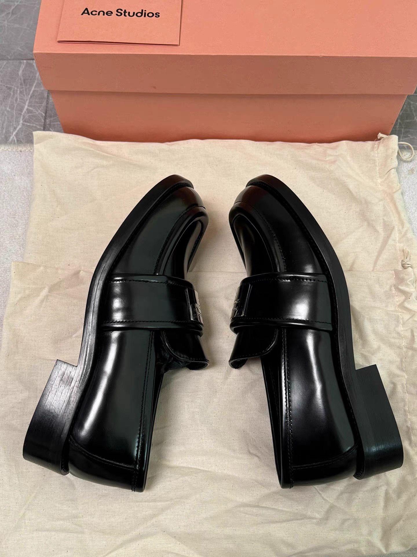 Acne Studios Acne Studios New 1996 Metal Logo Loafers K6 Size US 6 / IT 36 - 8 Thumbnail