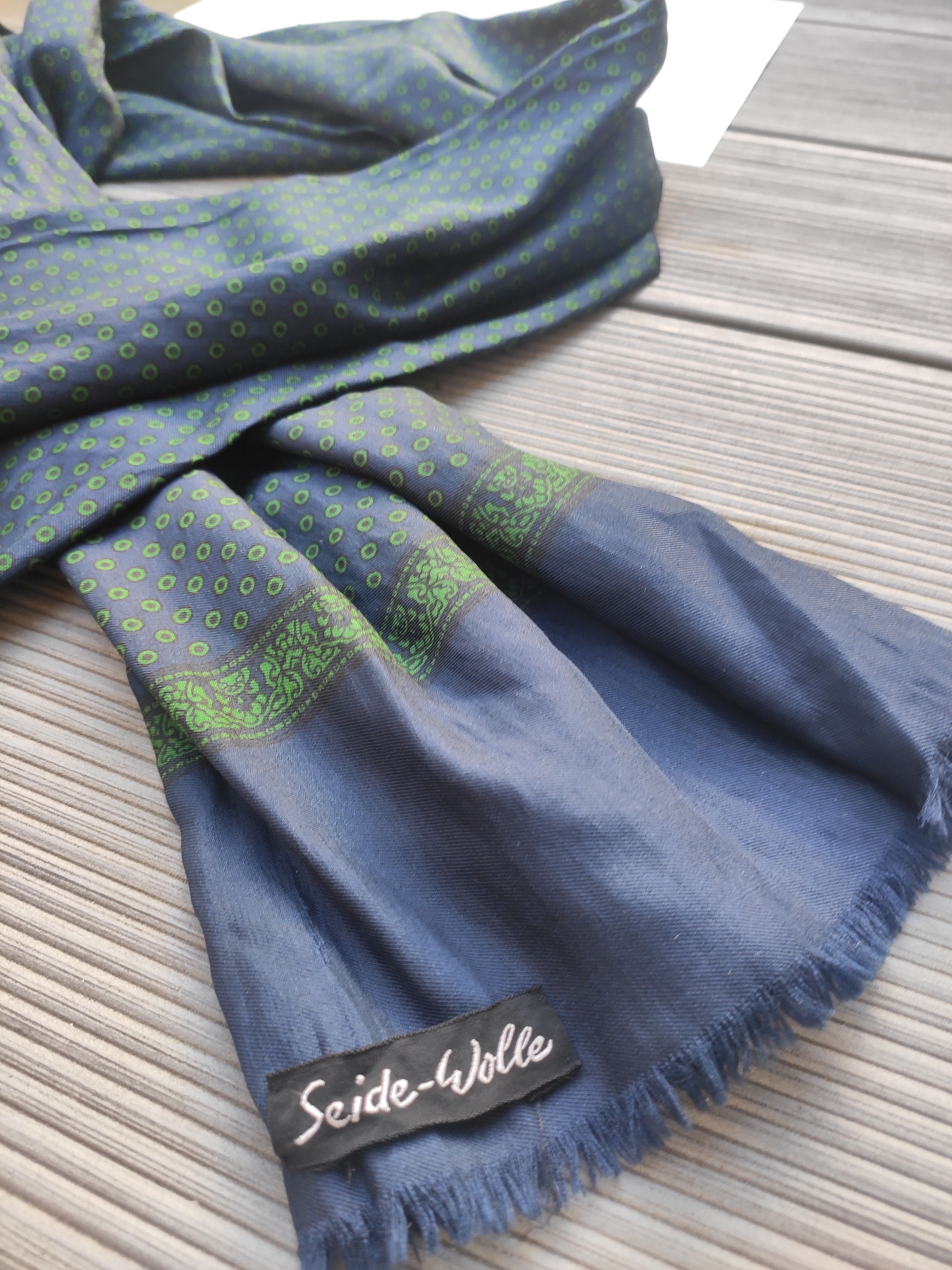 SikSilk × Vintage Wool silk scarf Size ONE SIZE - 4 Thumbnail