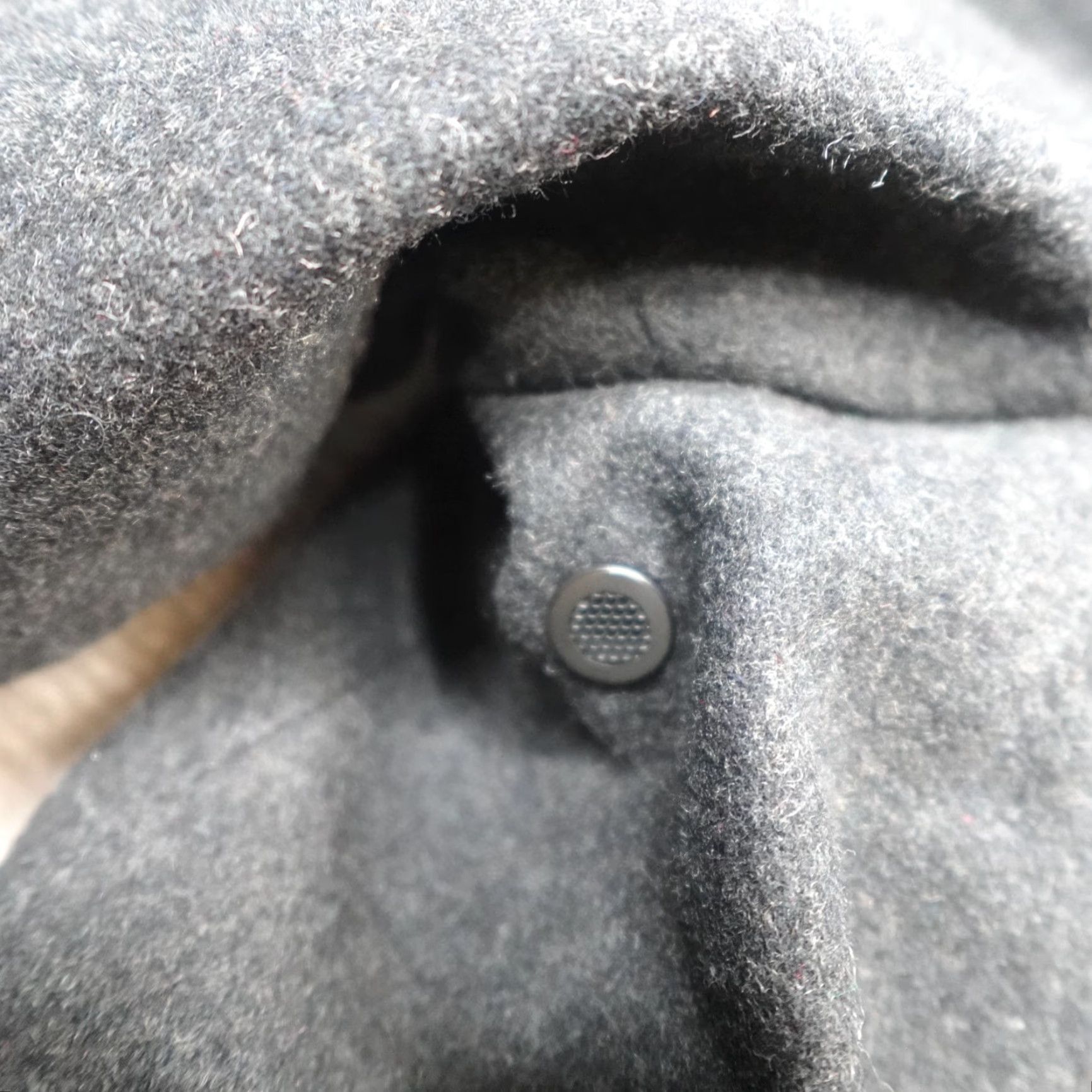 Tumi Tumi Jacket 2XL Gray Charcoal Wool Blend Peacoat Double Breasted Mens Jacket Regular Winter Fall Spring Suit Casual Travel Size 48R - 4 Thumbnail