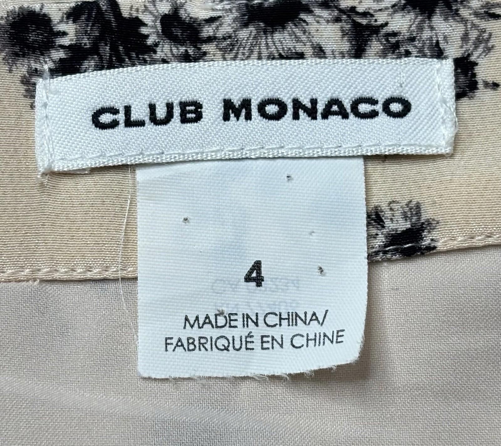 Club Monaco Club Monaco Skirt Womens Size 4 Silk Floral Pleated Skater Size 27" / US 4 / IT 40 - 2 Thumbnail