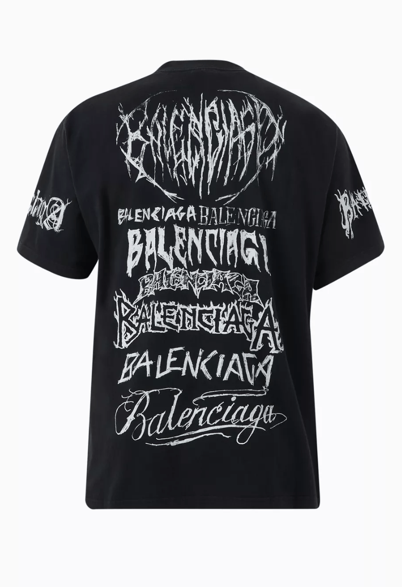 Balenciaga Balenciaga Metal DIY Outline T Shirt Size US M / EU 48-50 / 2 - 2 Thumbnail