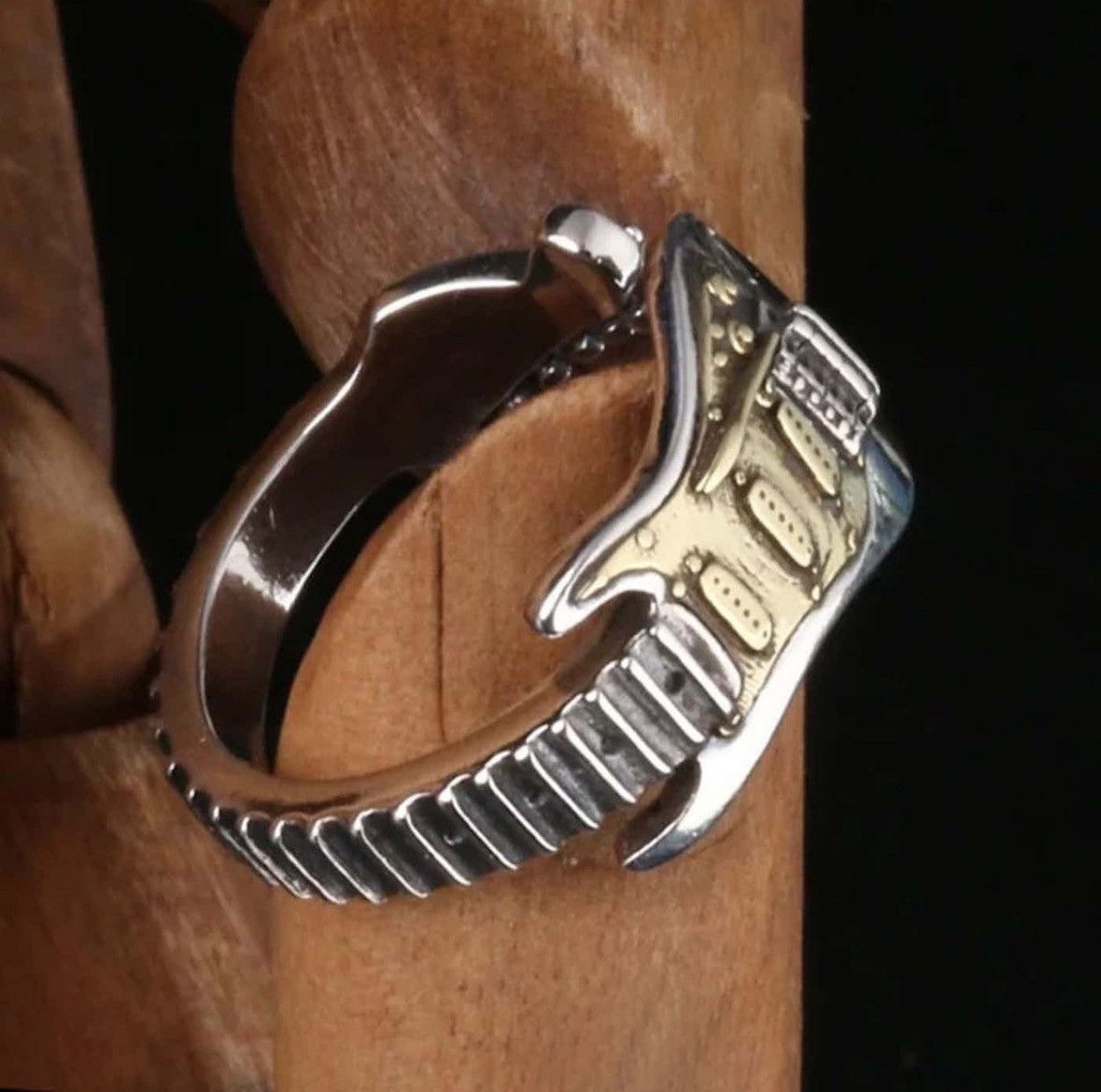 Jewelry Guitar Adjustable Ring Size ONE SIZE - 6 Thumbnail
