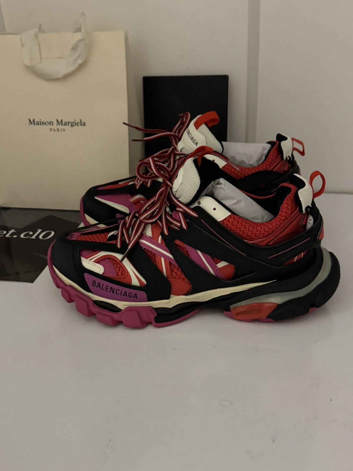 Balenciaga ⛔️Balenciaga track 1 black pink red white 40 Size US 7 / EU 40 - 4 Thumbnail