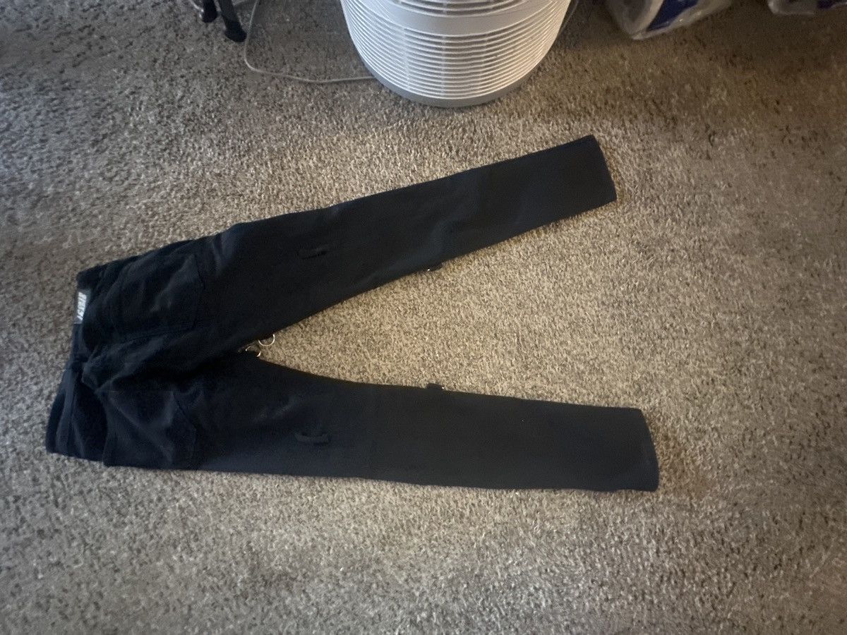 Other Locked & Loaded Black Strap Jeans w/ Neon Zippers (size 28) Size US 28 / EU 44 - 2 Thumbnail