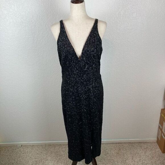 Dress the Population Dress The Population black sequin sheath maxi long dress wo Size L / US 10 / IT 46 - 4 Thumbnail