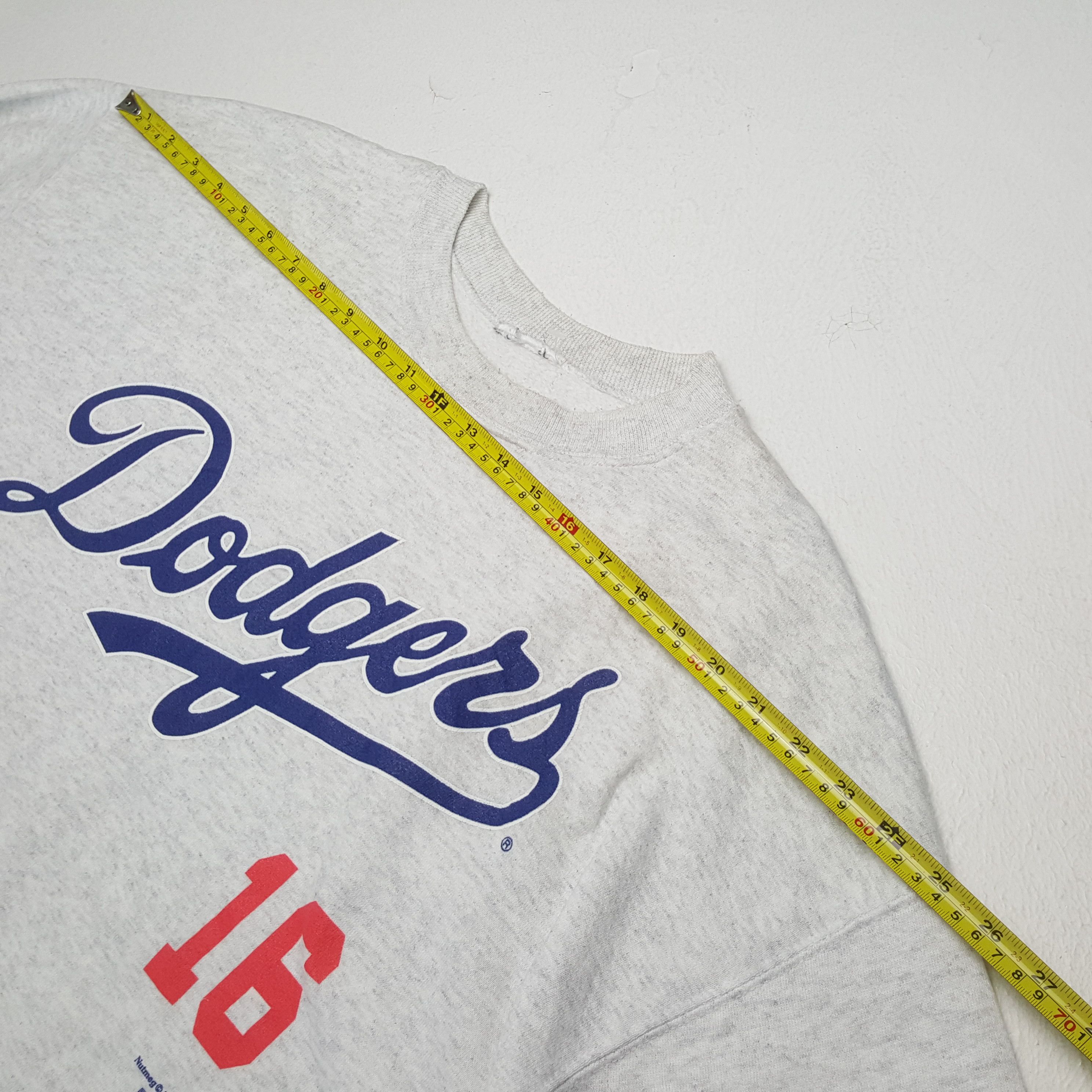 MLB × Vintage Vintage 90's DODGERS NOMO 16 Baseball Team MLB Sweatshirts Size US XL / EU 56 / 4 - 5 Thumbnail