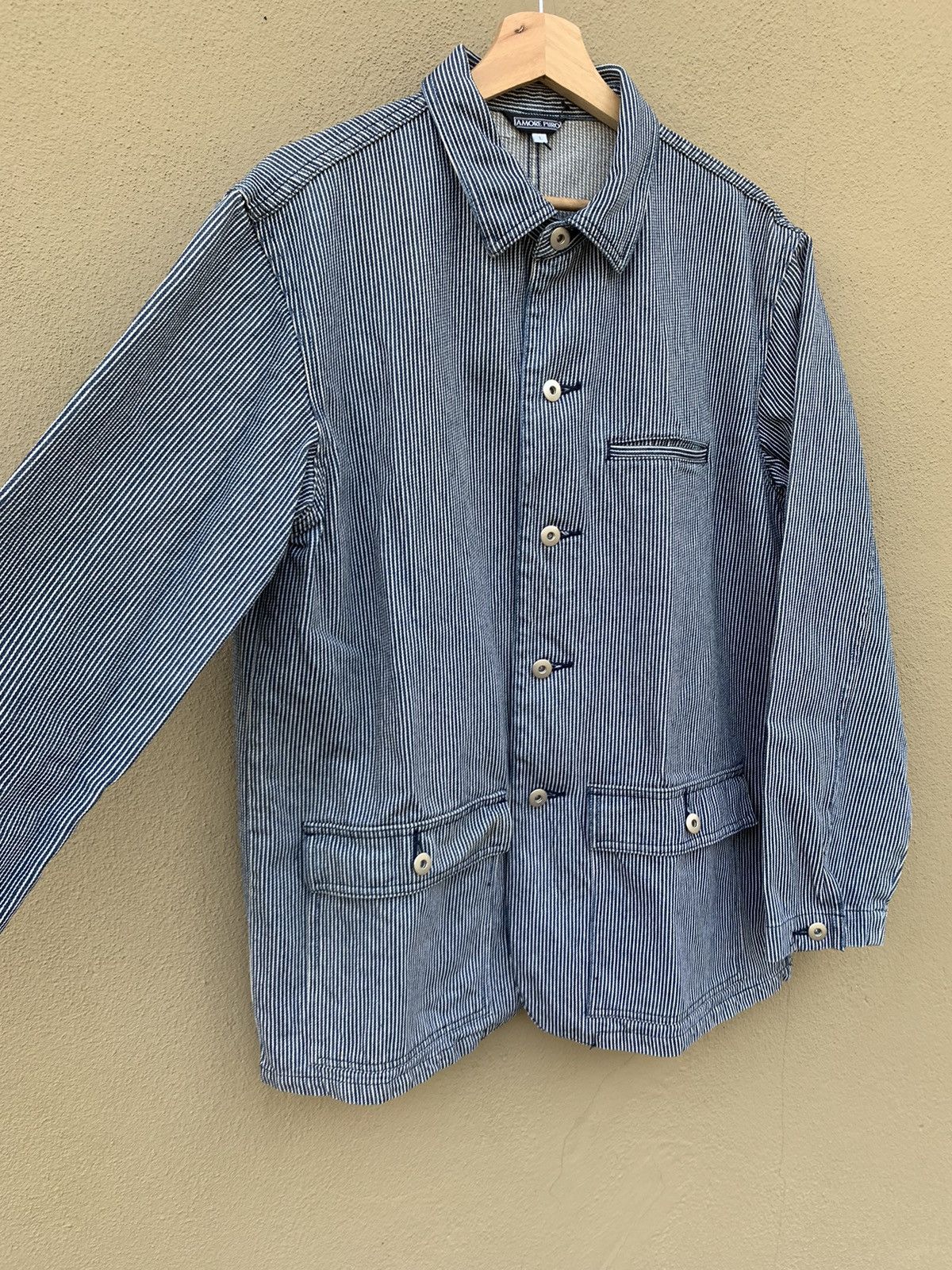 Japanese Brand JapaneseBrand Chore Denim Jacket Wabash Kapital style Size US L / EU 52-54 / 3 - 2 Thumbnail