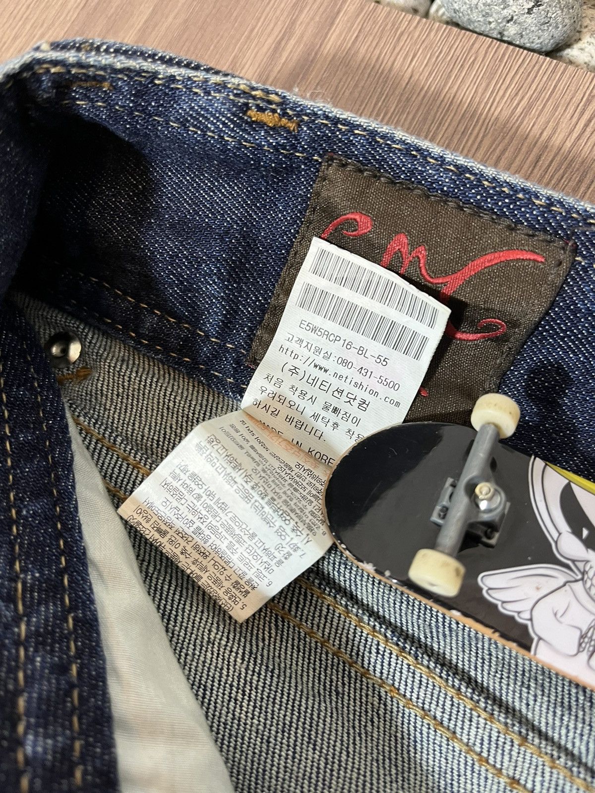 Beauty Beast × Leather × Seditionaries ENC leather strap pocket brocade panelled emboirdery denim Size US 30 / EU 46 - 10 Thumbnail