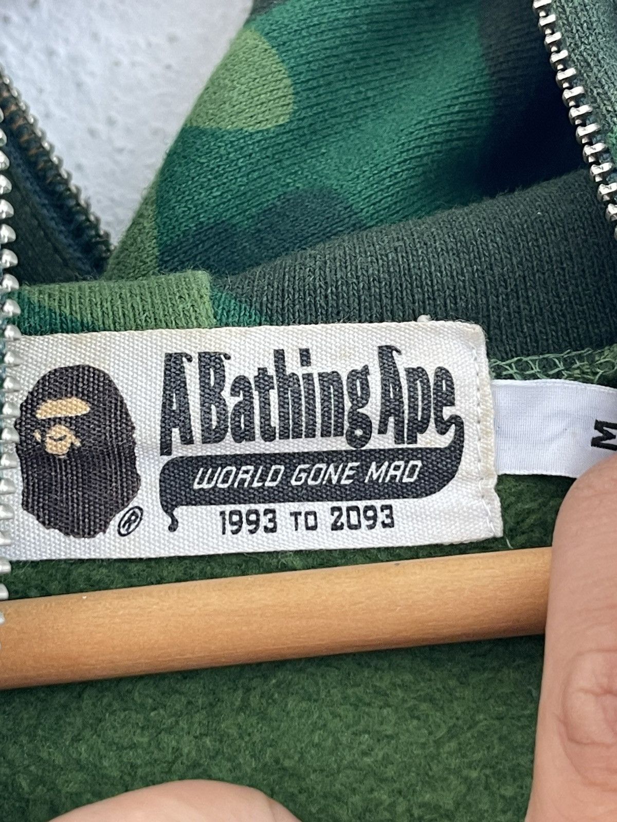 Bape Bape Green Shibuya Camo Full Zip Hoodie Size US M / EU 48-50 / 2 - 10 Thumbnail