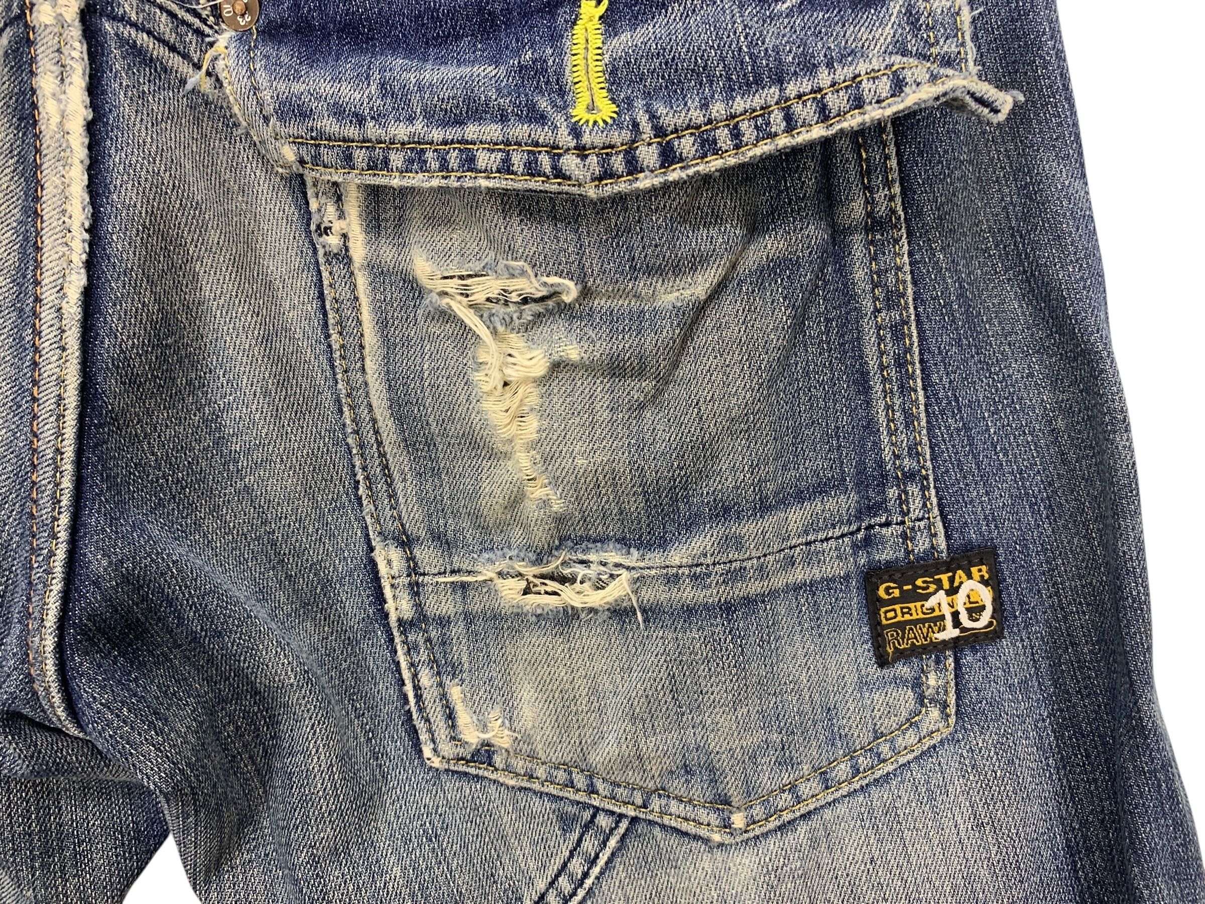 G-Star GStar Raw Jeans Knee Distressed Jeans Pants Size US 27 - 14 Thumbnail