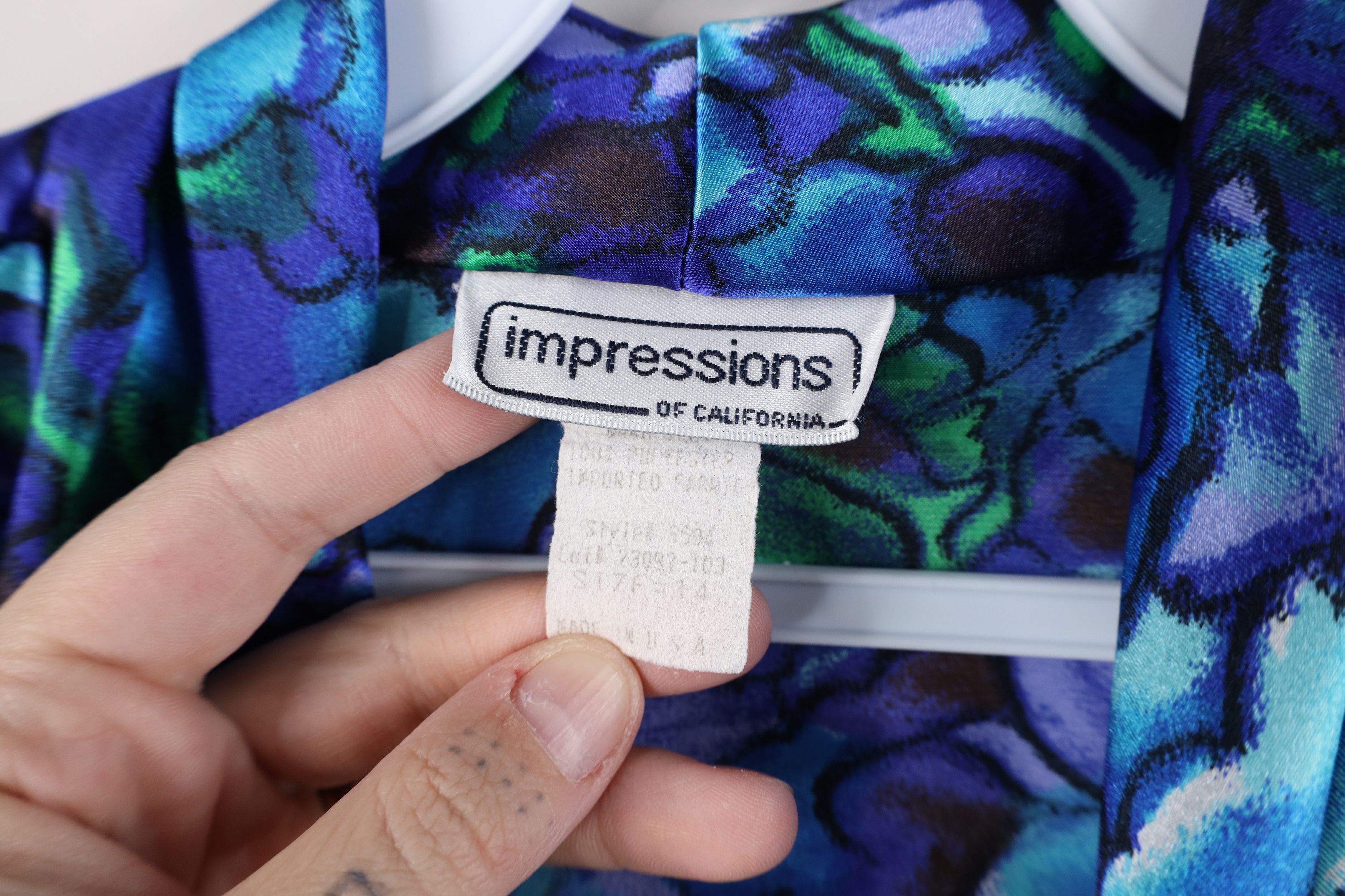 Vintage Vintage 80s 90s Streetwear Flower Blazer Shirt Jacket USA Size XL / US 12-14 / IT 48-50 - 8 Thumbnail