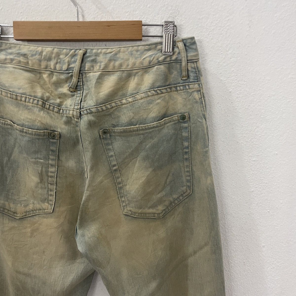 Japanese Brand REDLINE‼️Vintage Silver Flag co Distressed Denim Size US 29 - 9 Thumbnail