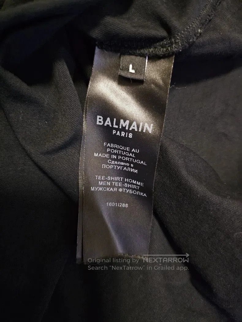 Balmain Balmain Paris Short Sleeve T. Size US L / EU 52-54 / 3 - 5 Thumbnail