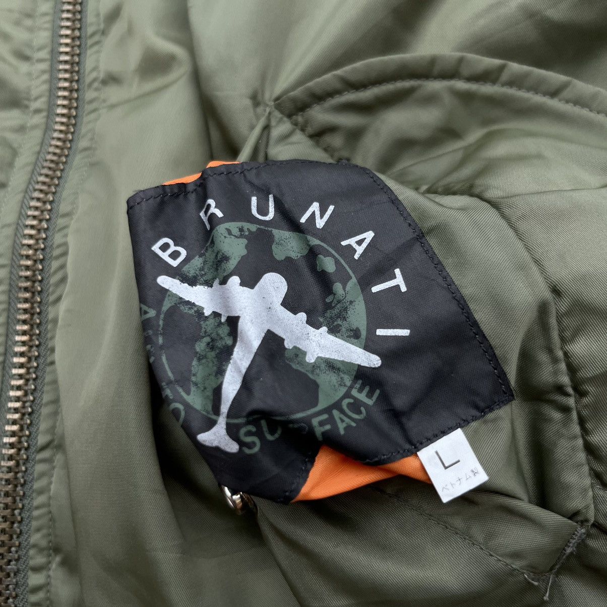 Alpha Industries BRUNATI AIR TO SURFACE MA1 BOMBER OLIVE GREEN JACKET Size US L / EU 52-54 / 3 - 3 Thumbnail