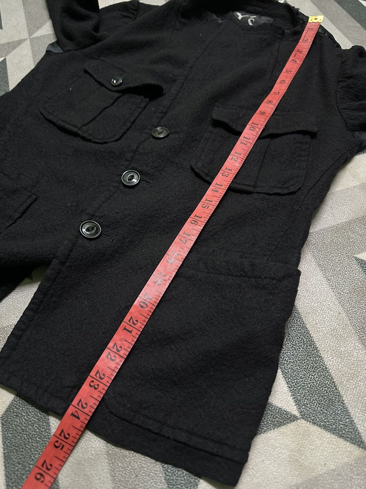 Yohji Yamamoto Y’s Yohji Yamamoto two layer linen wool coat Size S / US 4 / IT 40 - 11 Thumbnail
