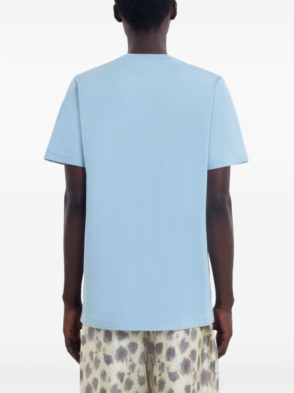 Marni o1w1db11125 Lettering-Deteiling T-Shirt in Light Blue Size US XL / EU 56 / 4 - 3 Thumbnail