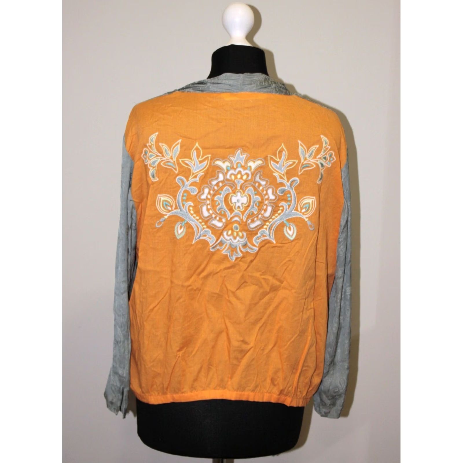 Vintage Odd Molly womens Multicoloured Cardigan Size 4 Jumper V-Neck Cotton Size S / US 4 / IT 40 - 4 Thumbnail