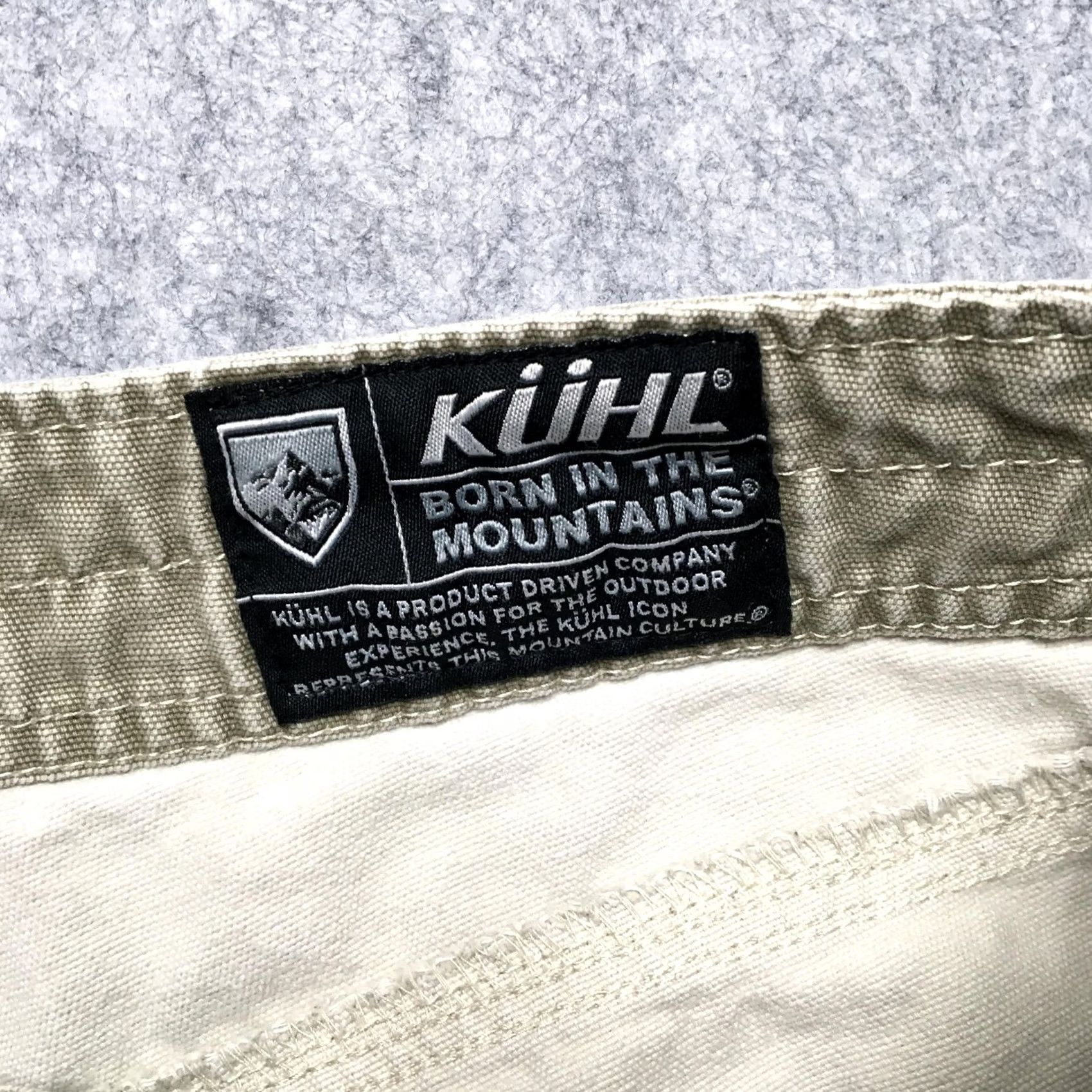 Vintage Kuhl Outkast Pants Mens 34x32 Beige Canvas Relaxed Straight Leg Front Zip Pocket 5-Pocket Size US 34 / EU 50 - 7 Thumbnail