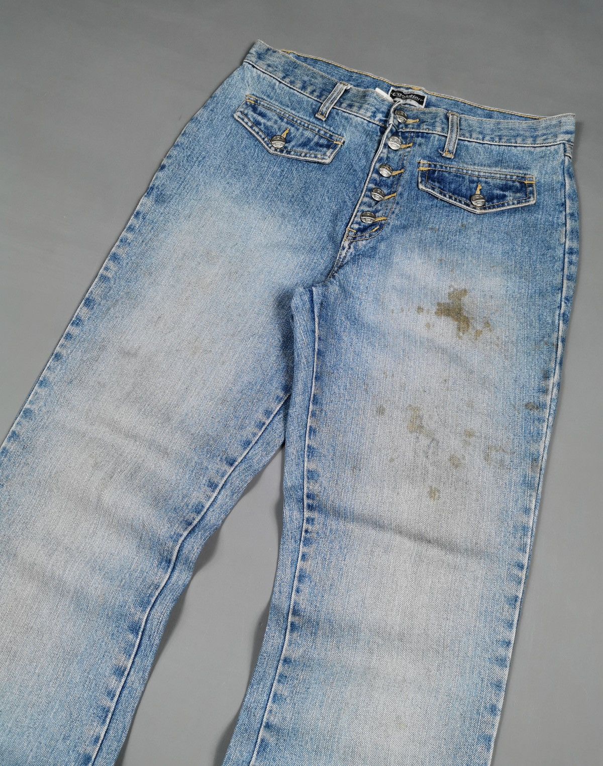 Japanese Brand Flared Evolution Japan Jeans Size US 31 - 4 Thumbnail