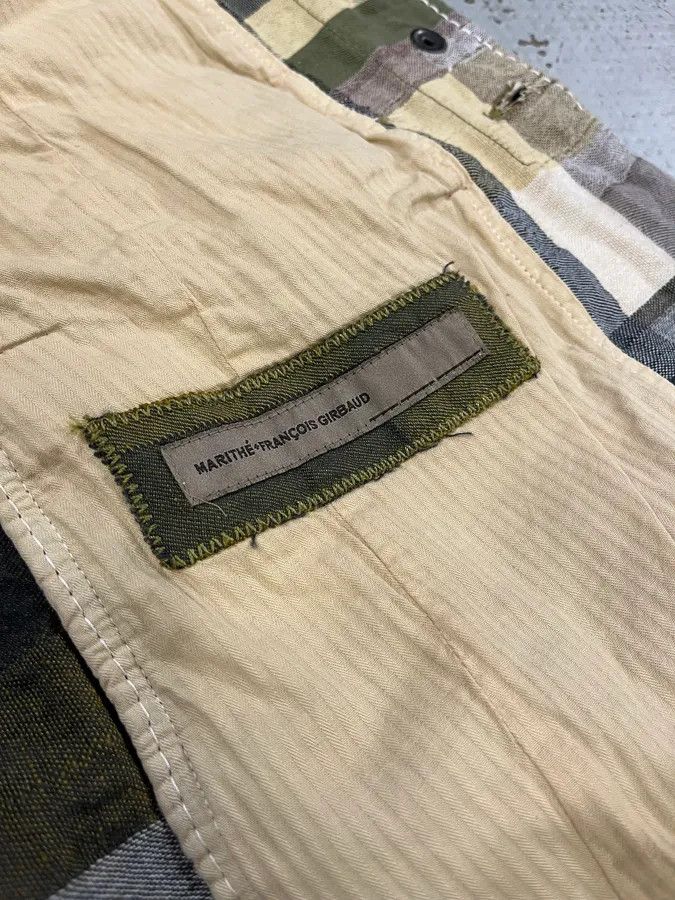 Marithe + Francois Girbaud 2000s Marithé + François Girbaud Patchwork Khaki Blazer Jacket Size US M / EU 48-50 / 2 - 11 Thumbnail