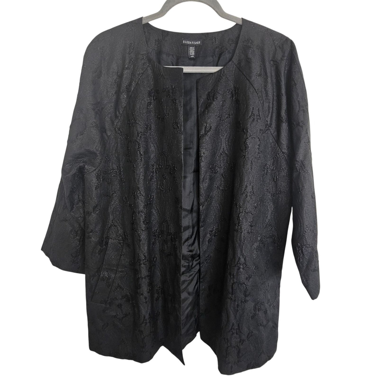 Eileen Fisher Eileen Fisher Cardigan L Quiet Luxury Lagenlook Sustainable Size L / US 10 / IT 46 - 1 Thumbnail