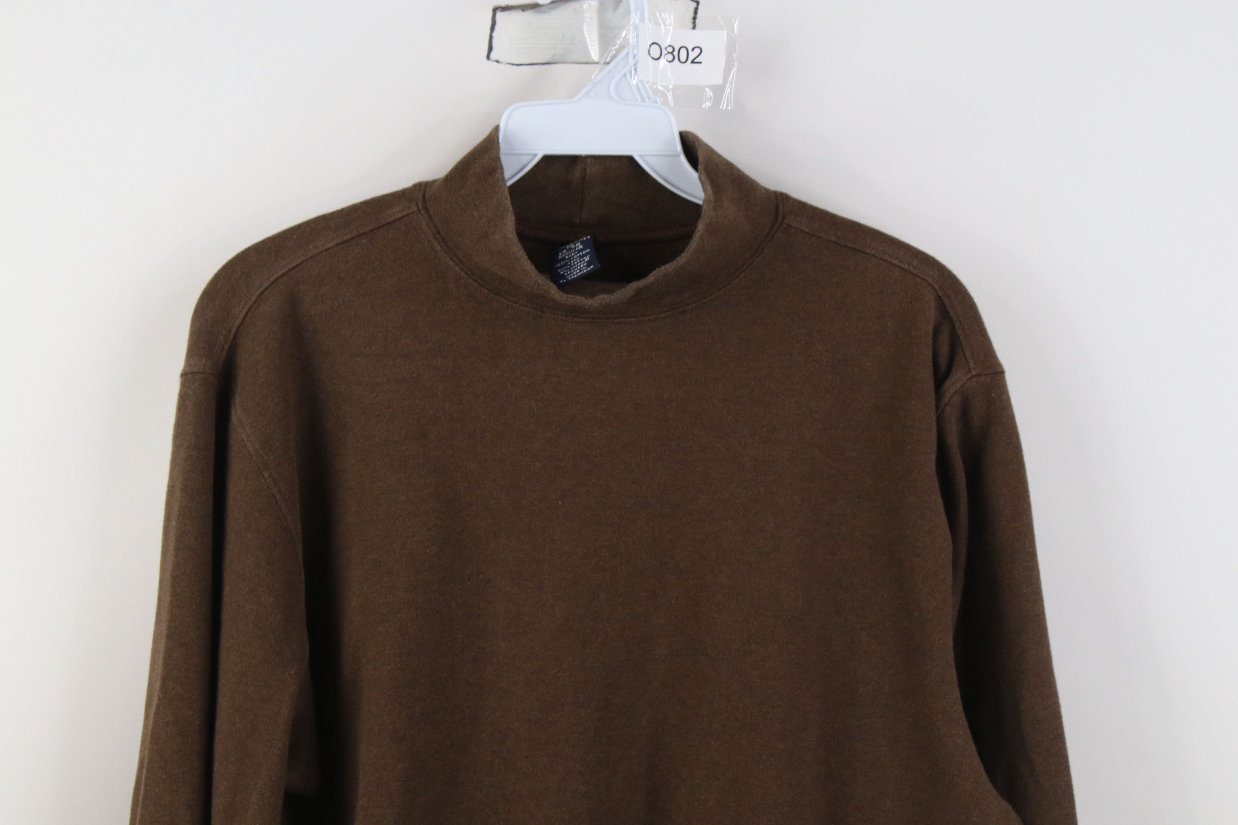 Lands' End Vintage 90s. Y2K Lands End Mock Neck Long Sleeve T-Shirt Size US M / EU 48-50 / 2 - 2 Thumbnail