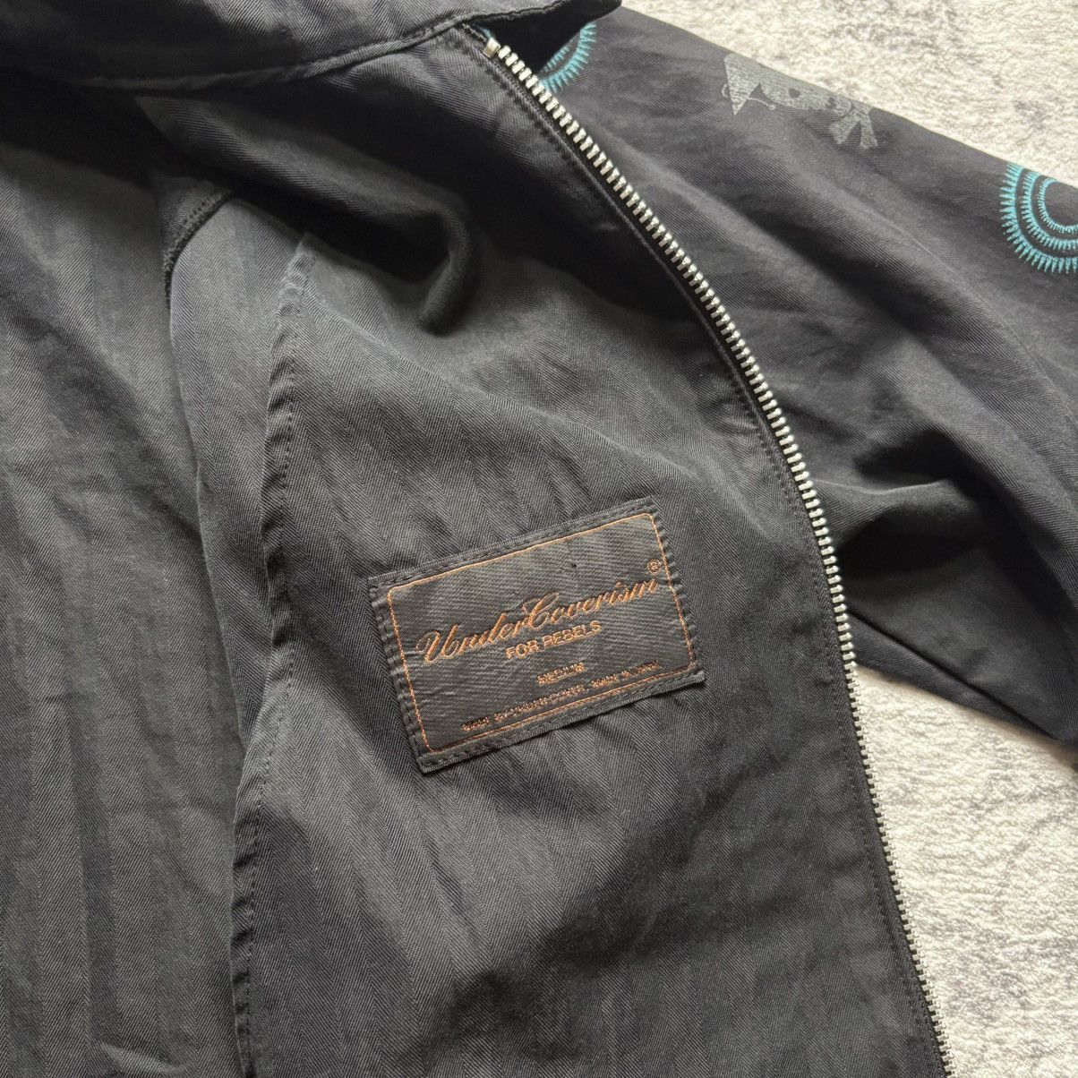 Undercover Undercover AW03 Arabic Skull Graphic Jacket Black | Size M Size US M / EU 48-50 / 2 - 12 Thumbnail