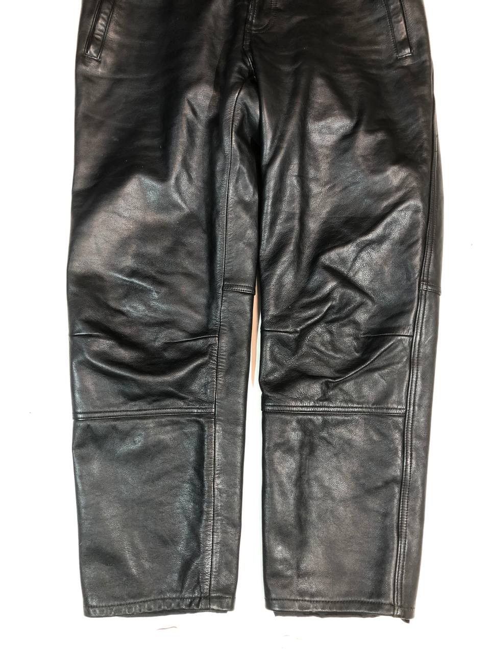 Leather Classic Gear Racing Moto Biker Leather Pants Vintage Size US 37 - 4 Thumbnail