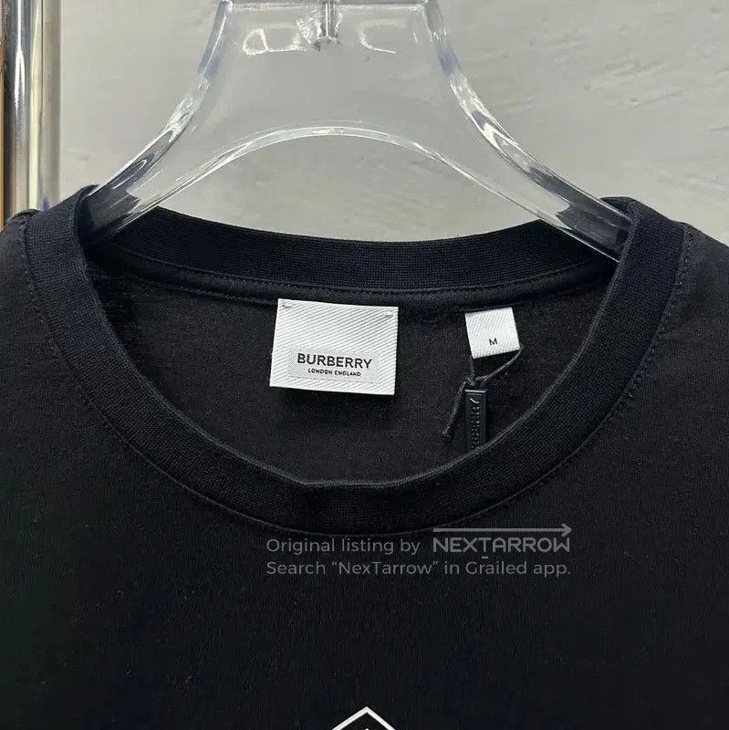Burberry Burberry Black Cotton Logo Men's T. Size US M / EU 48-50 / 2 - 3 Thumbnail