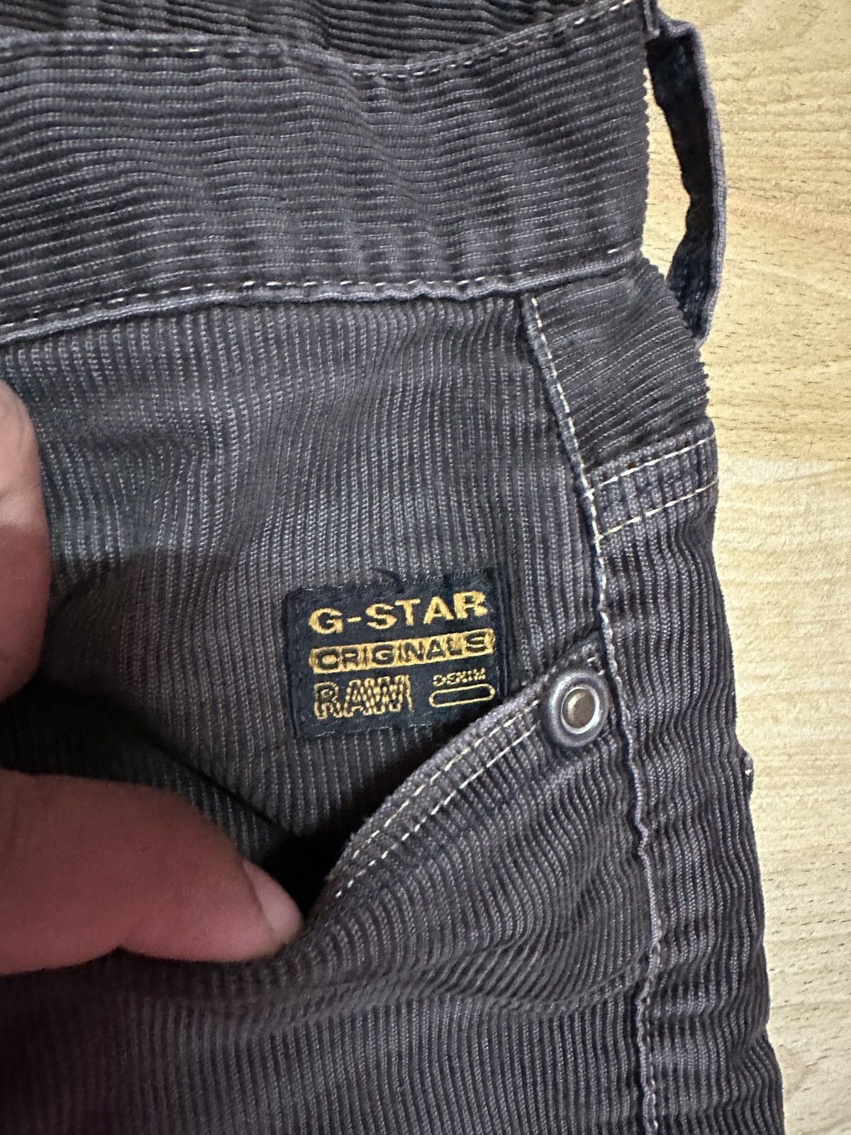 G-Star × Vintage Rare🔥G Star Raw Corduroy Denim Size US 31 - 6 Thumbnail