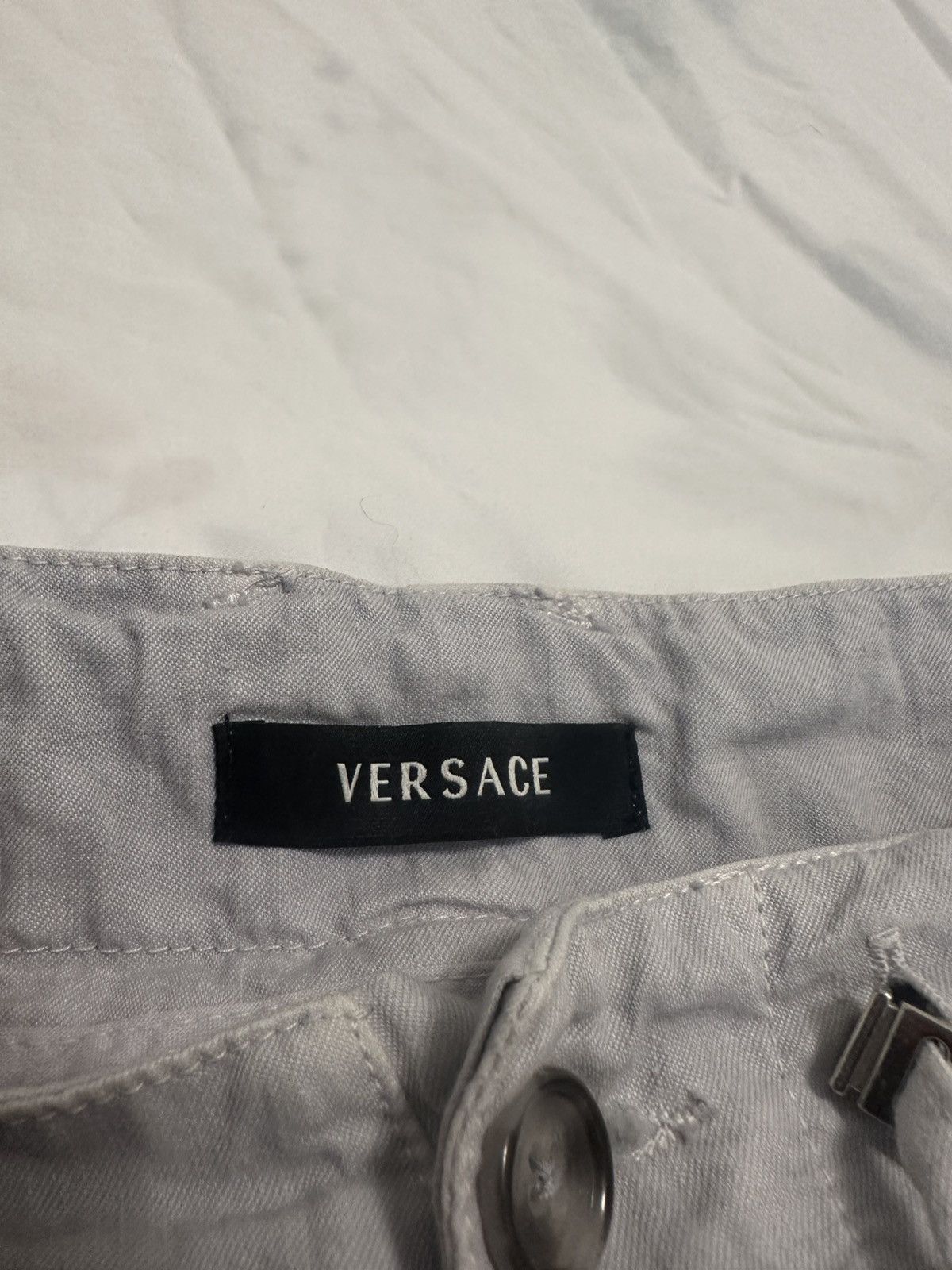 Versace Versace Grigi Capri Shorts Size US 37 - 3 Thumbnail