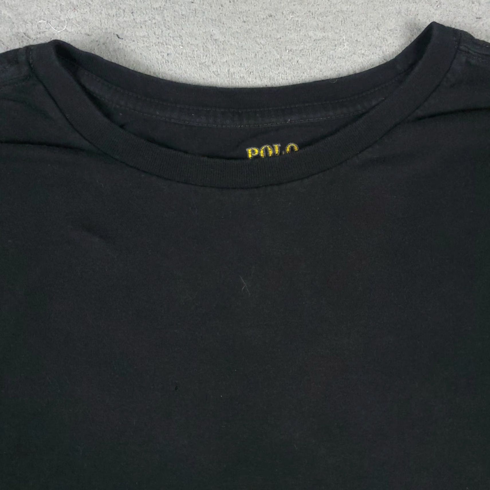 Polo Ralph Lauren VINTAGE Polo Ralph Lauren T Shirt Mens XL Black Pony Casual Short Sleeve Size US XL / EU 56 / 4 - 2 Thumbnail