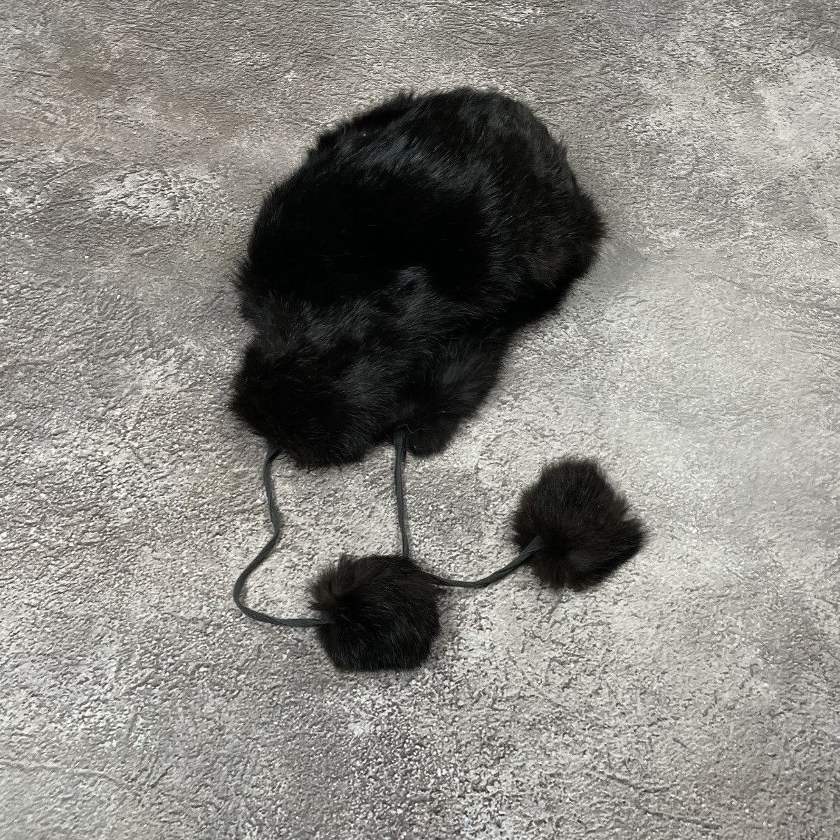 Japanese Brand Vintage 90s Alt Knitted Beanie Mohair Buymypiece furry VTg Size ONE SIZE - 5 Thumbnail