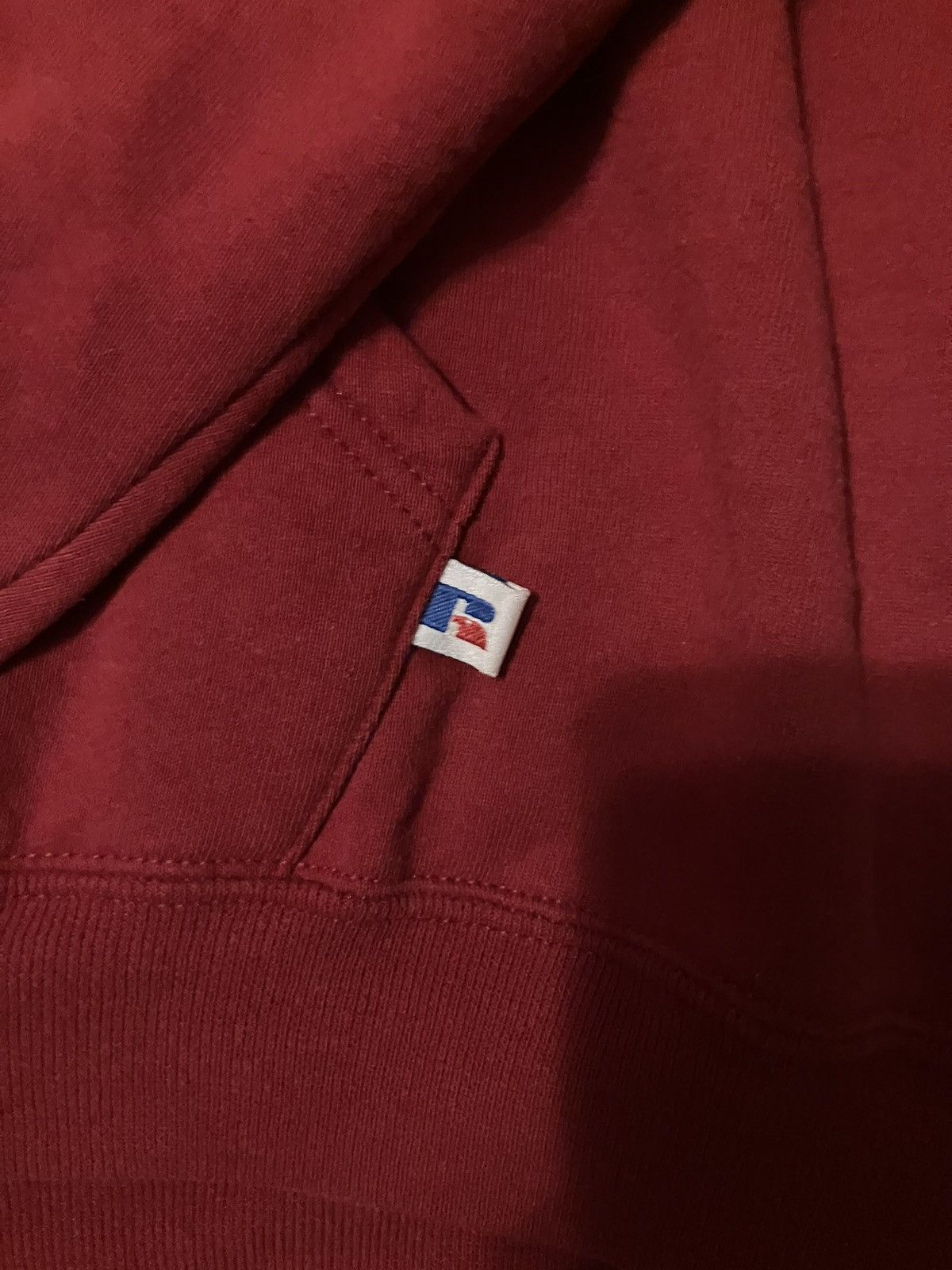Russell Athletic × Vintage 00’s Red Russell Hoodie Size US XXL / EU 58 / 5 - 2 Thumbnail