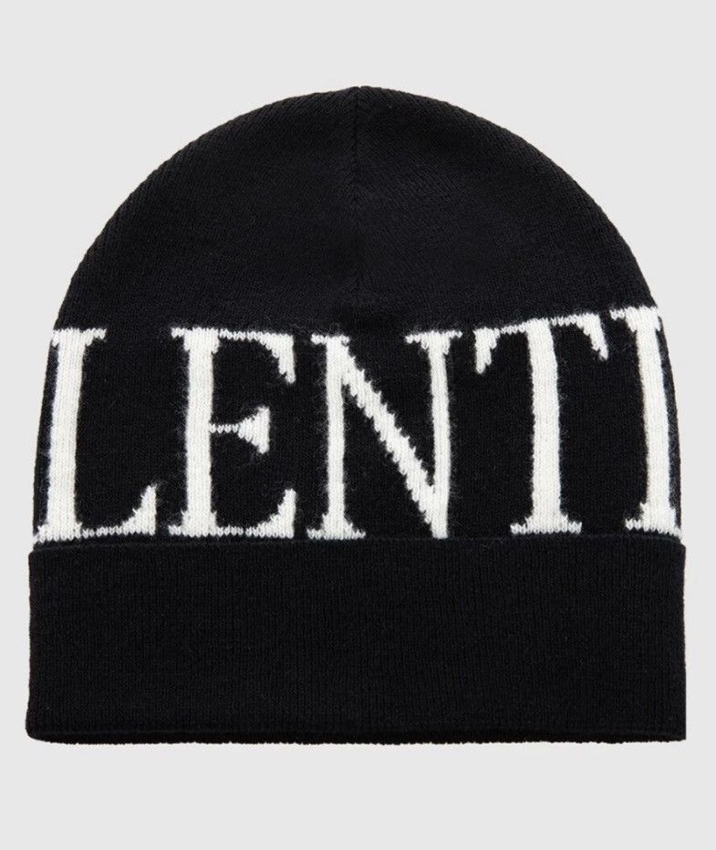 Valentino Valentino garavani logo beanie hat accessory designer VLTN Size ONE SIZE - 1 Thumbnail