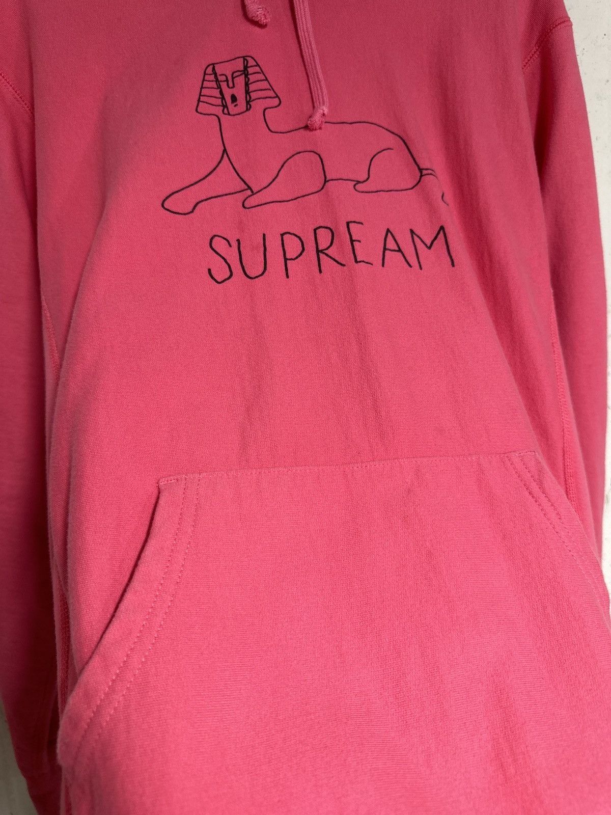 Supreme Supreme Supream Sphinx Hoodie by Mark Gonzalez Pink Medium Size US M / EU 48-50 / 2 - 4 Thumbnail