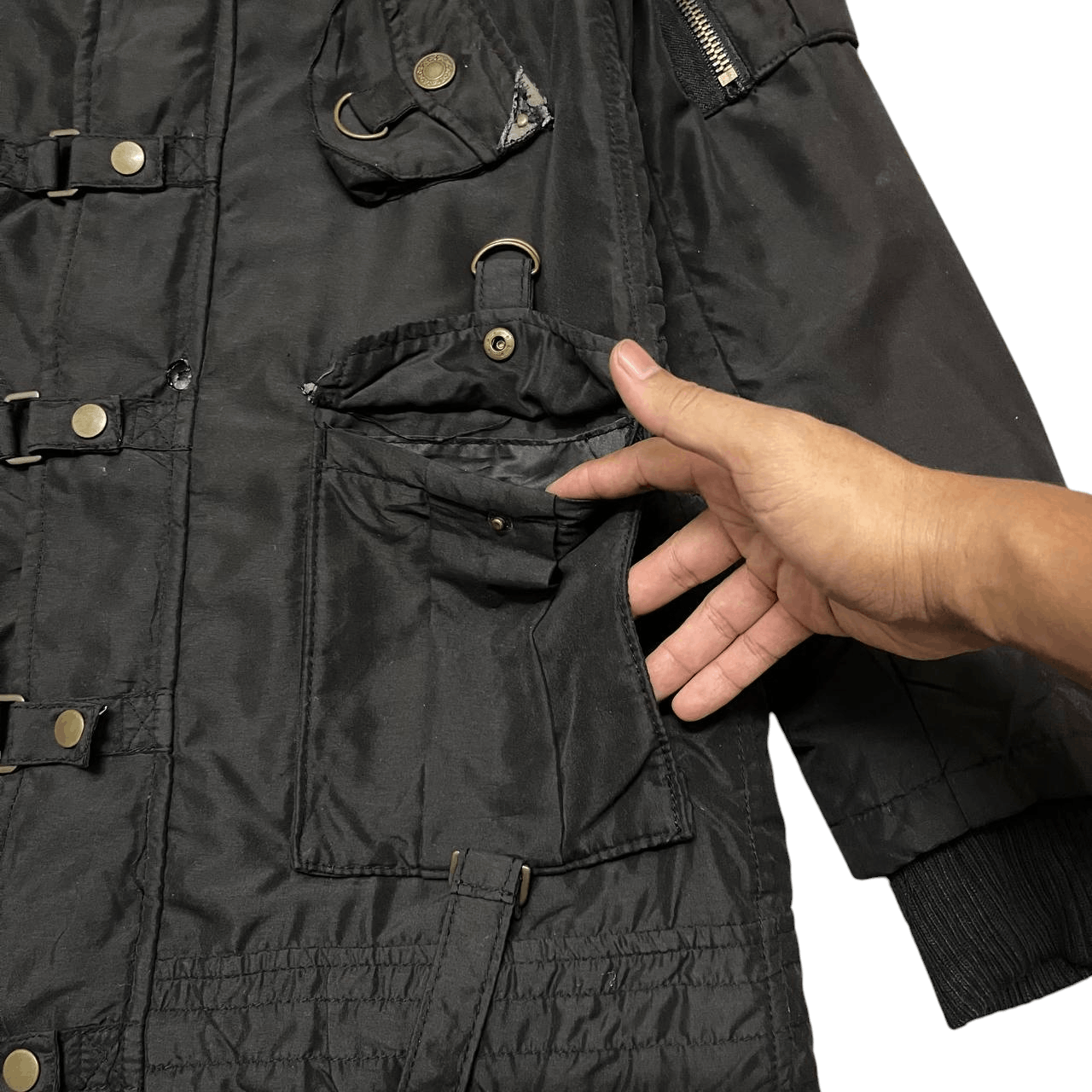 Hysteric Glamour Vintage Janela Raccoon Fur Bondage Cargo Jacket Size US M / EU 48-50 / 2 - 6 Thumbnail