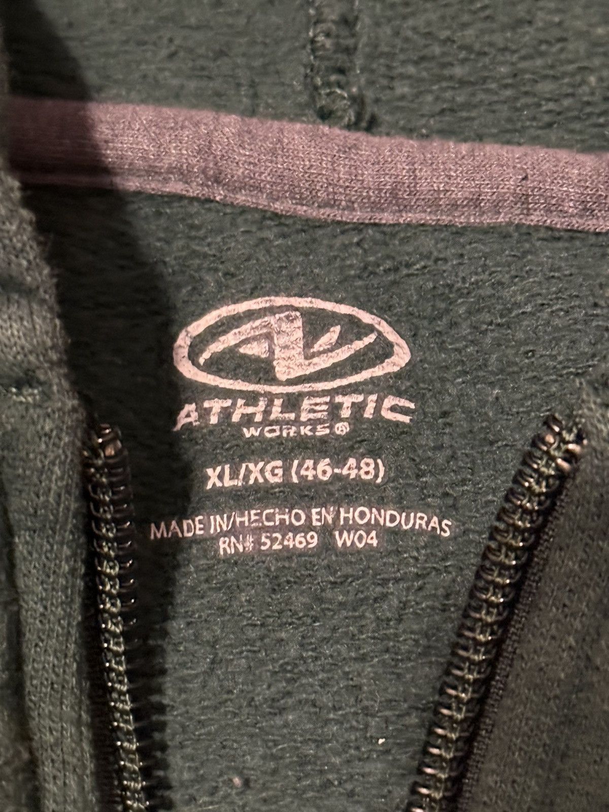 Vintage Blank Green Full Zip Up Hoodie Green XLarge Size US XL / EU 56 / 4 - 5 Thumbnail