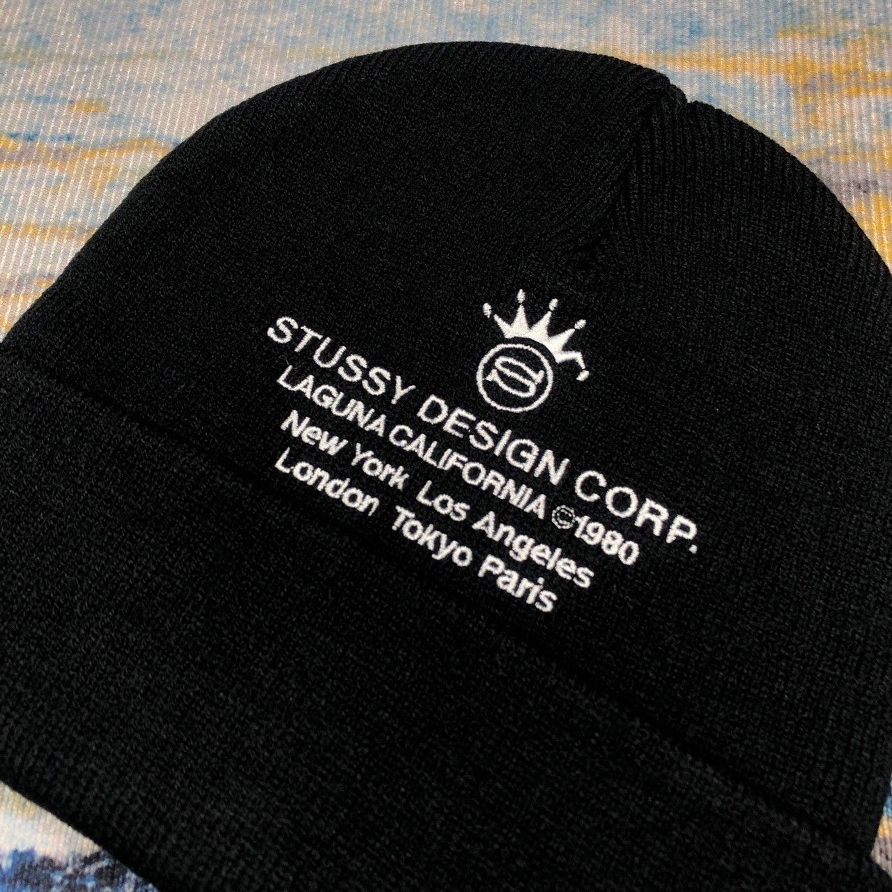 Stussy × Vintage Stussy Design Corp Cuff Beanie Size ONE SIZE - 3 Thumbnail