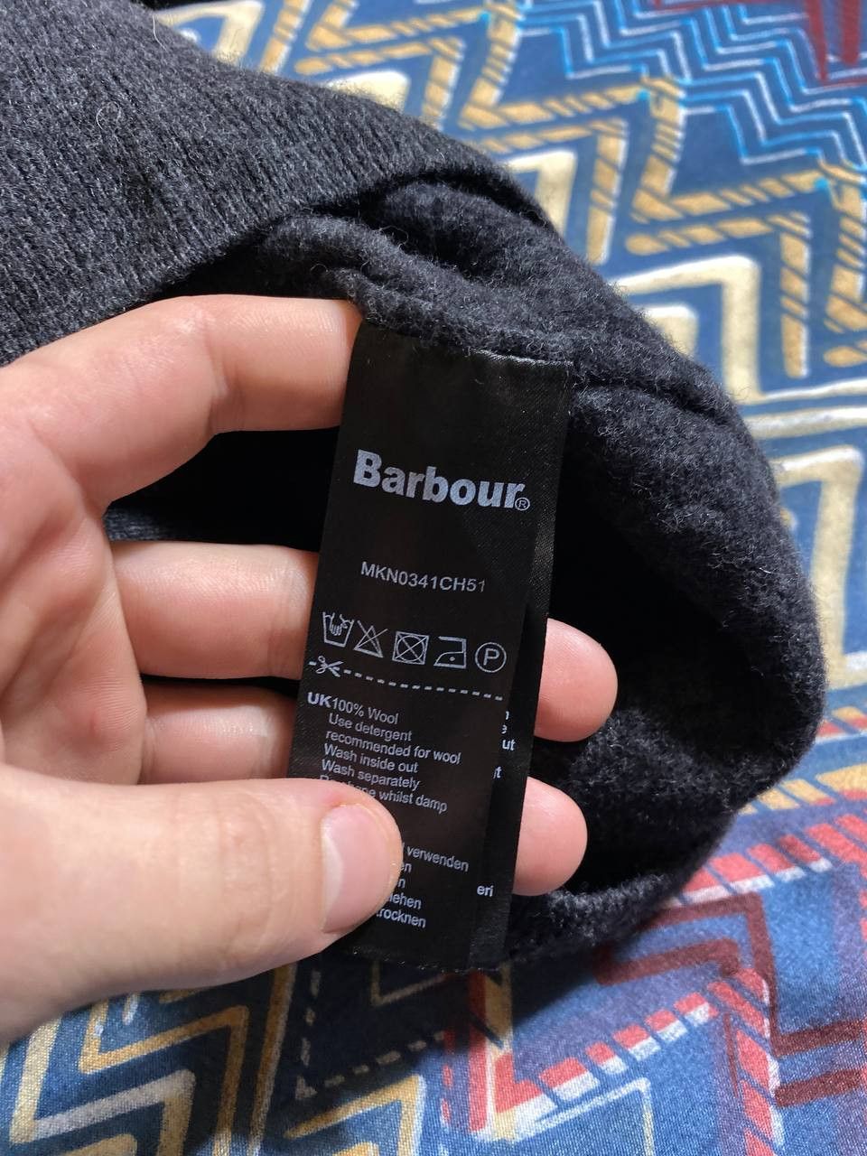 Barbour × Vintage Barbour Vintage Sweater Size L Solid Style Size US L / EU 52-54 / 3 - 3 Thumbnail