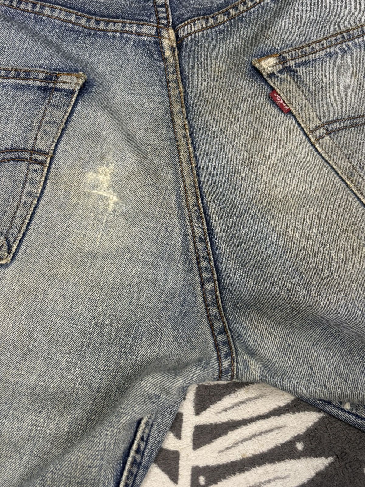 Levi's Vintage 90s Levis 512 Rusty Mud Wash Baggy Distressed Jeans Size US 33 - 11 Thumbnail